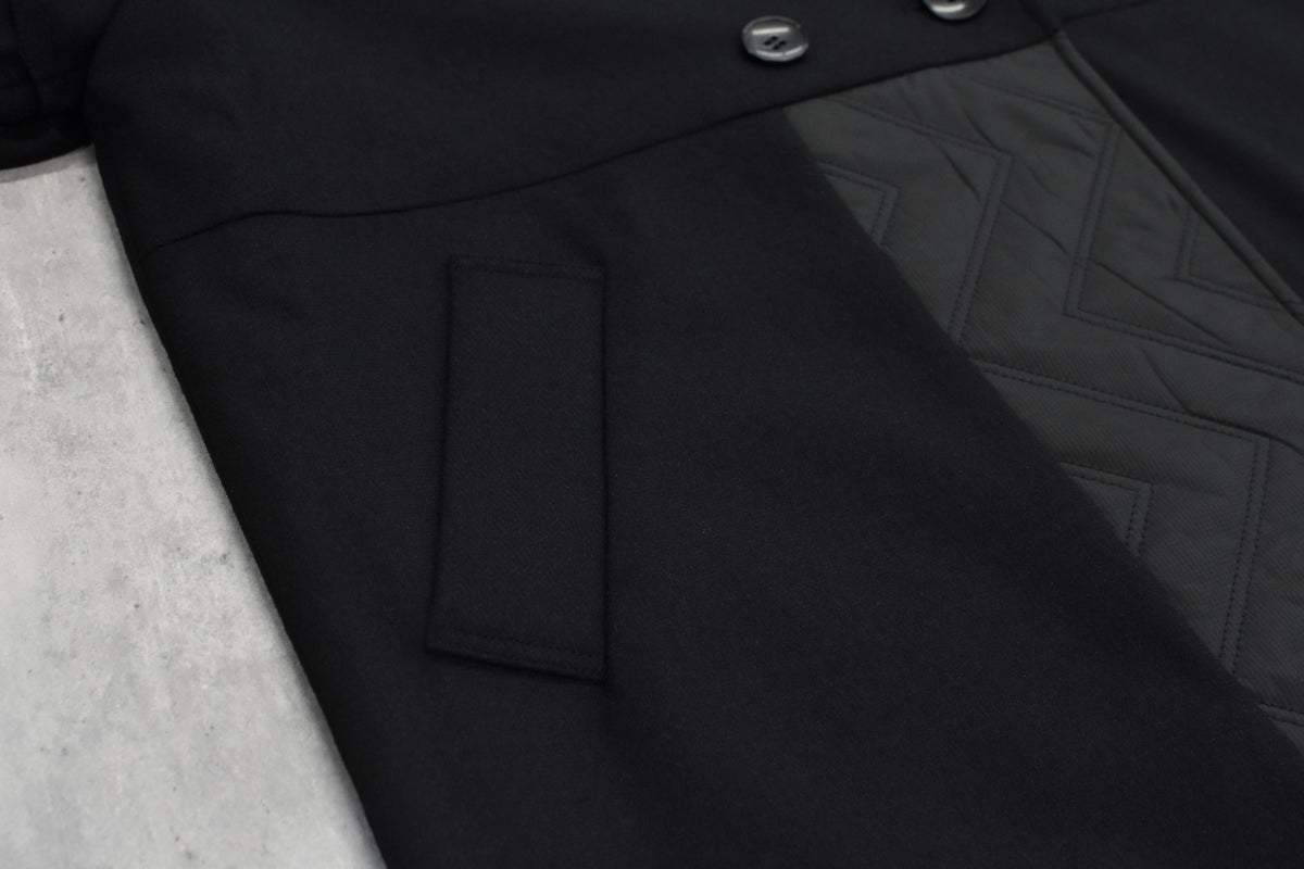 BEDSIDEDRAMA / Dreamin' Mix Wide Coat - BLACK