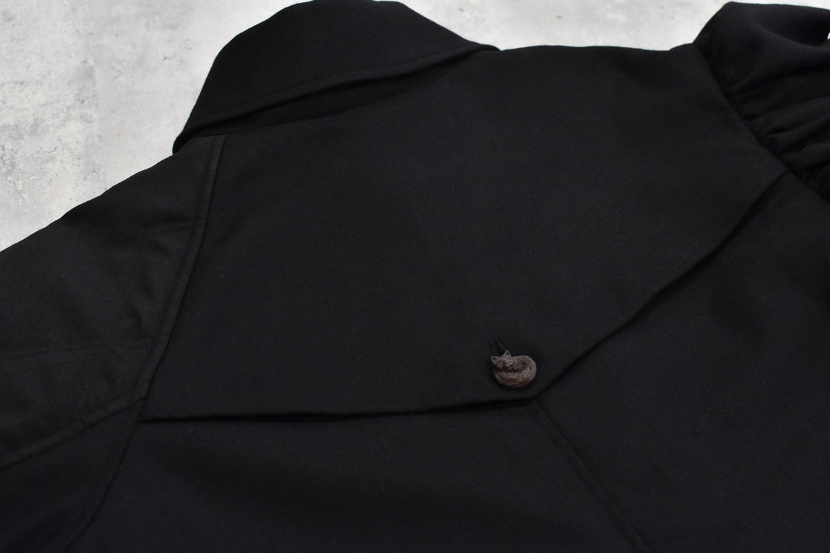BEDSIDEDRAMA / Dreamin' Mix Wide Coat - BLACK