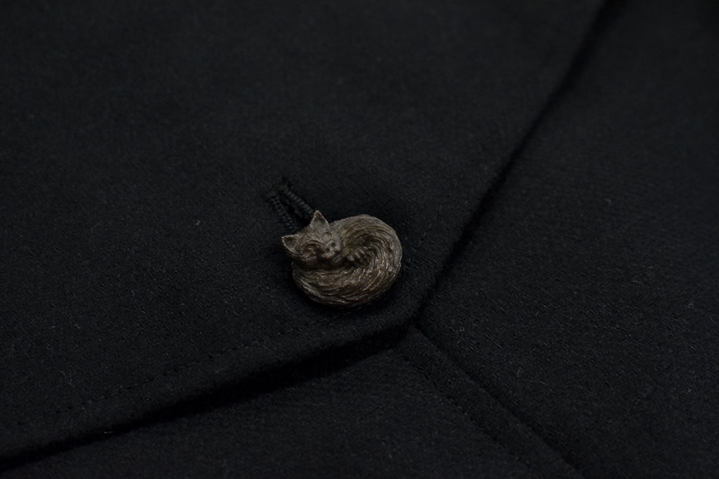 BEDSIDEDRAMA / Dreamin' Mix Wide Coat - BLACK
