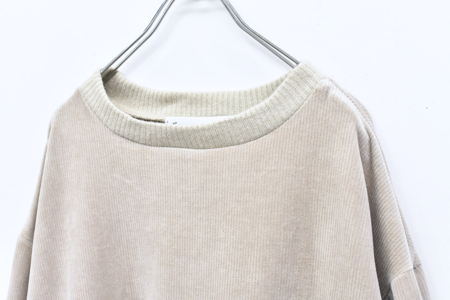 BEDSIDEDRAMA / 先行予約  Pattern Switch Pullover - BEIGE