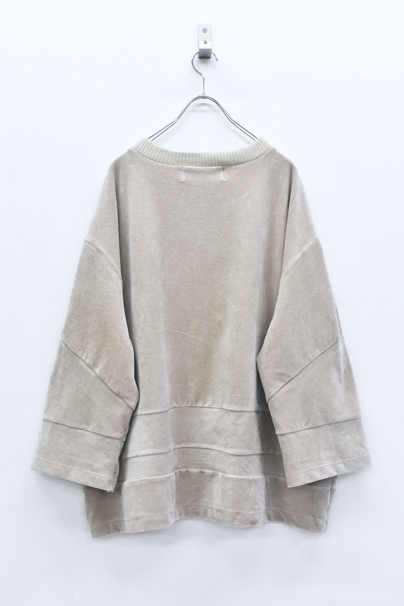 BEDSIDEDRAMA / 先行予約  Pattern Switch Pullover - BEIGE