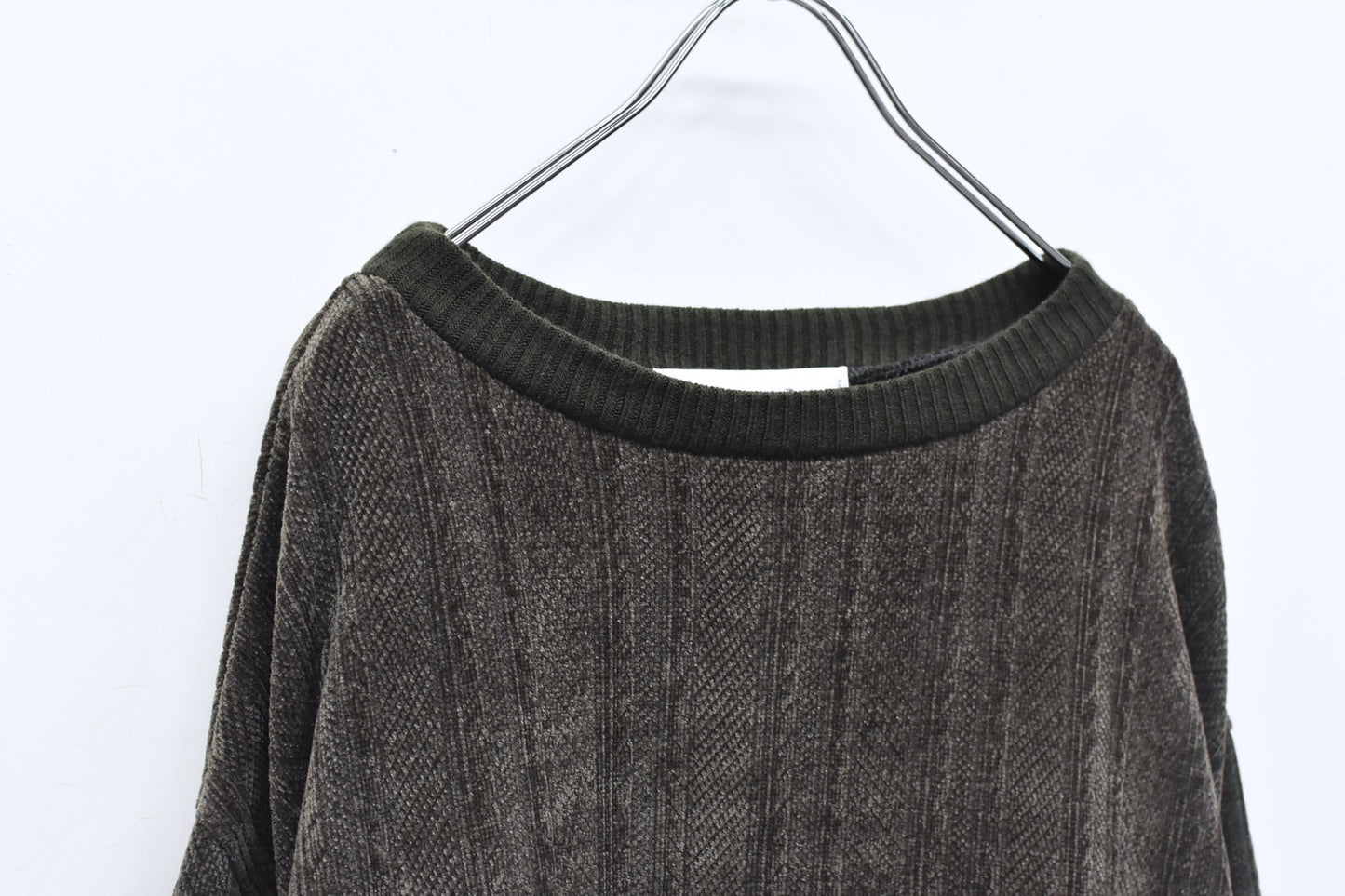 BEDSIDEDRAMA / 先行予約  Pattern Switch Pullover - CHARCOAL