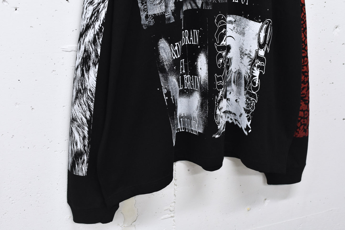 FUMEI / LO-FI & DIGITAL BRAIN L/S T-SHIRT - BLACK