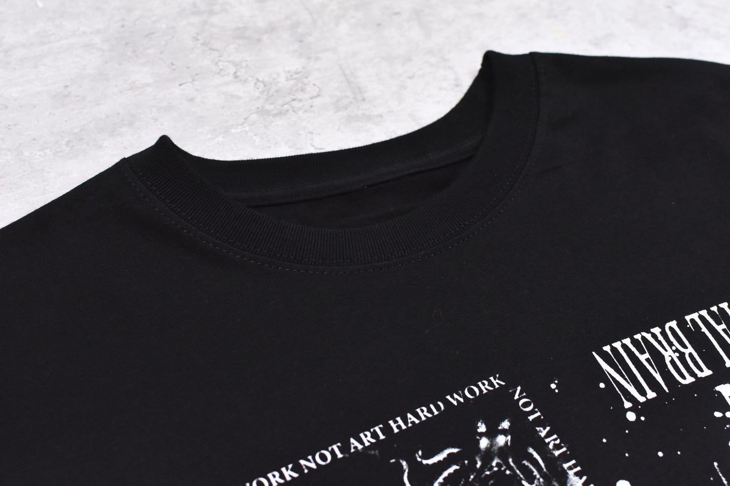 FUMEI / LO-FI & DIGITAL BRAIN L/S T-SHIRT - BLACK