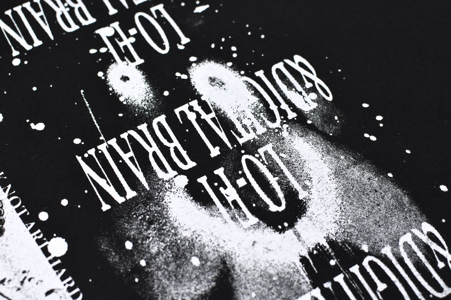 FUMEI / LO-FI & DIGITAL BRAIN L/S T-SHIRT - BLACK