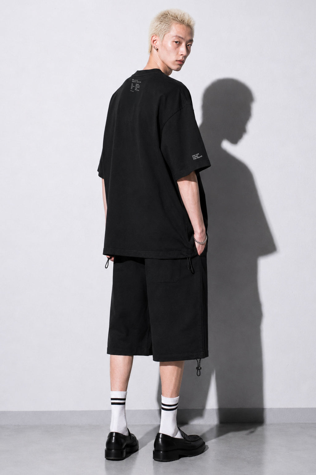 FUMEI / fake smile TEE - BLACK