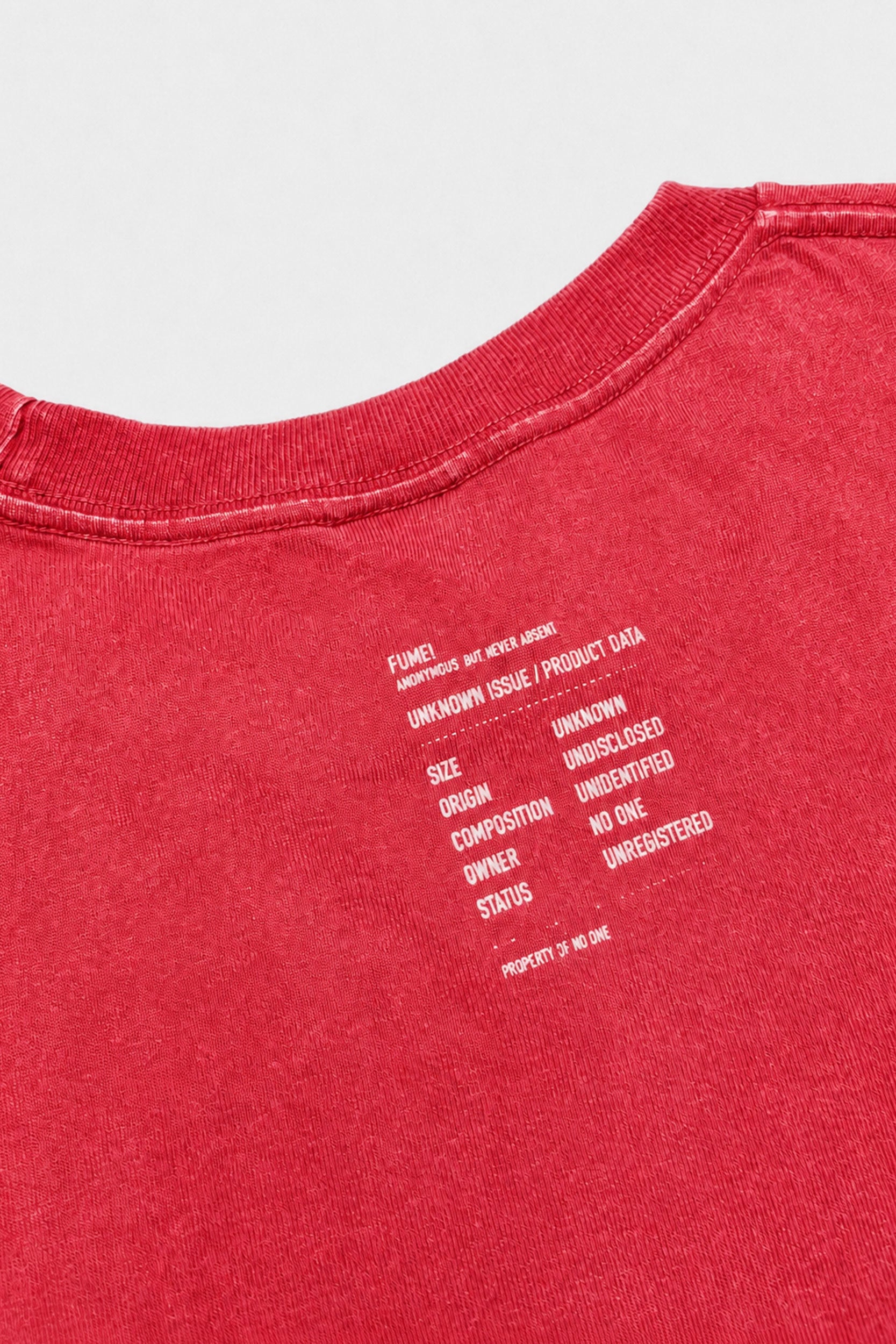 FUMEI / SMILE ARMY TEE - FADE RED