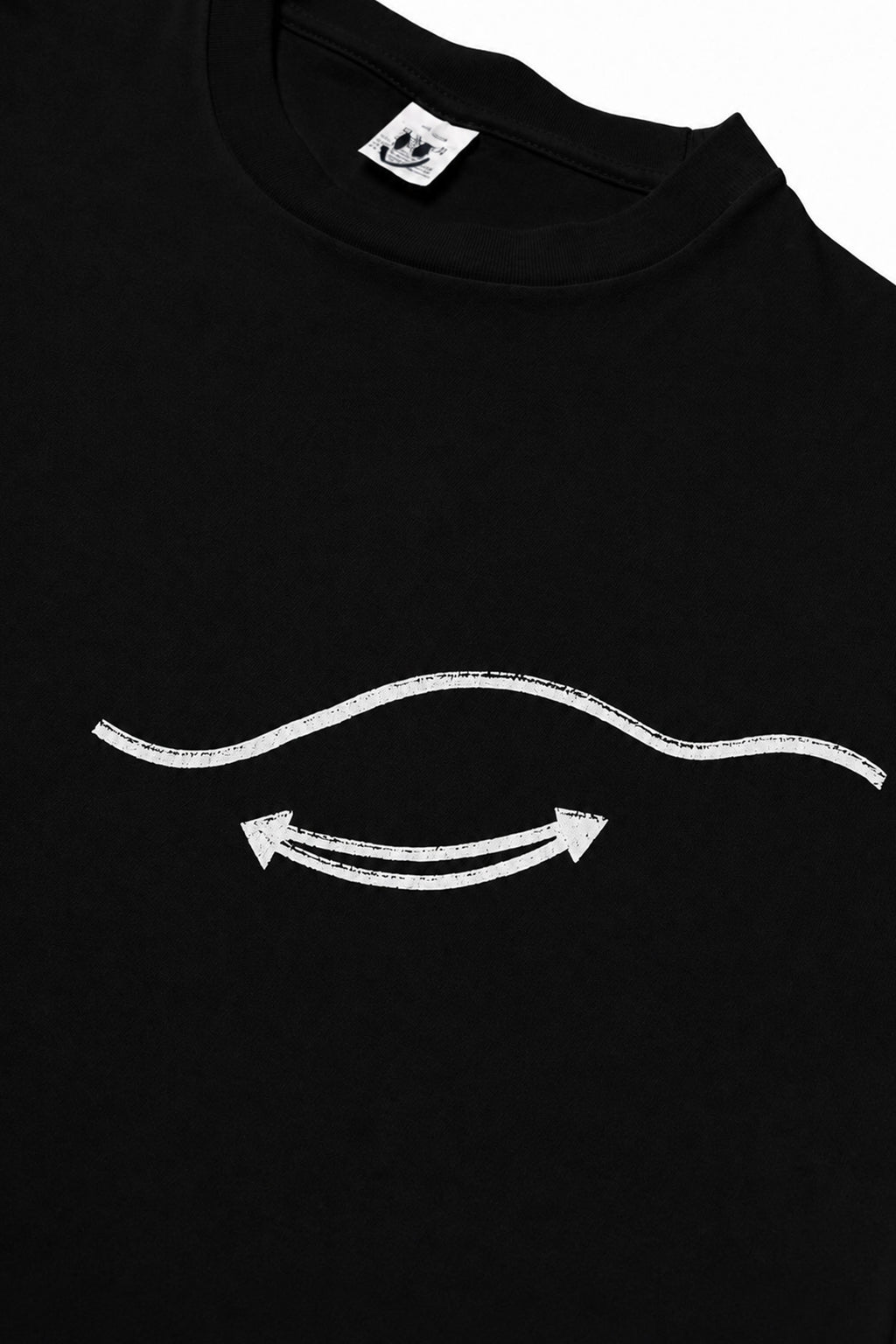 FUMEI / fake smile TEE - BLACK
