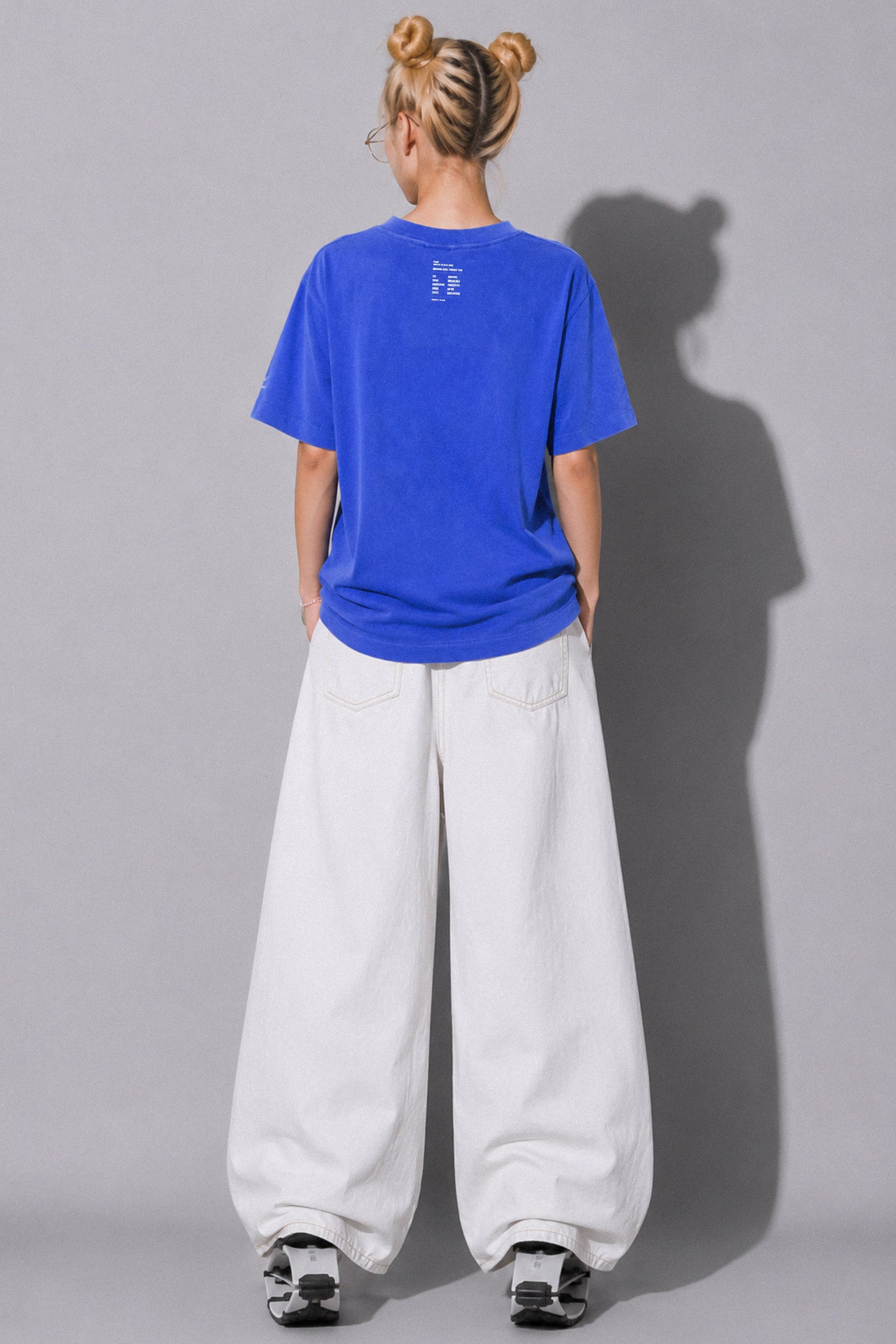 FUMEI / SMILE ARMY TEE - FADE BLUE