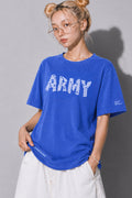 FUMEI / SMILE ARMY TEE - FADE BLUE