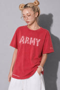 FUMEI / SMILE ARMY TEE - FADE RED
