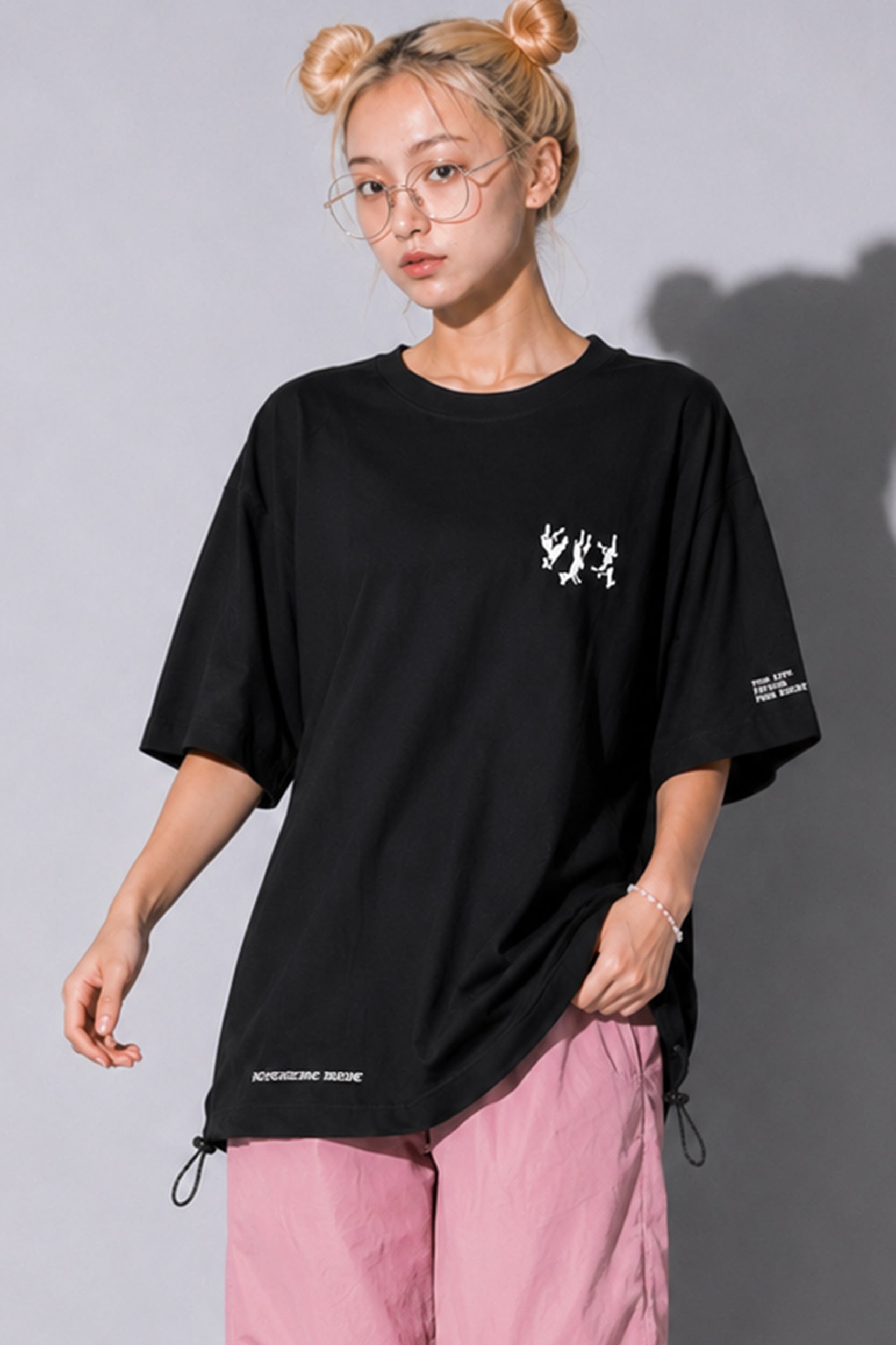 FUMEI / FALLING SHEEP TEE - BLACK