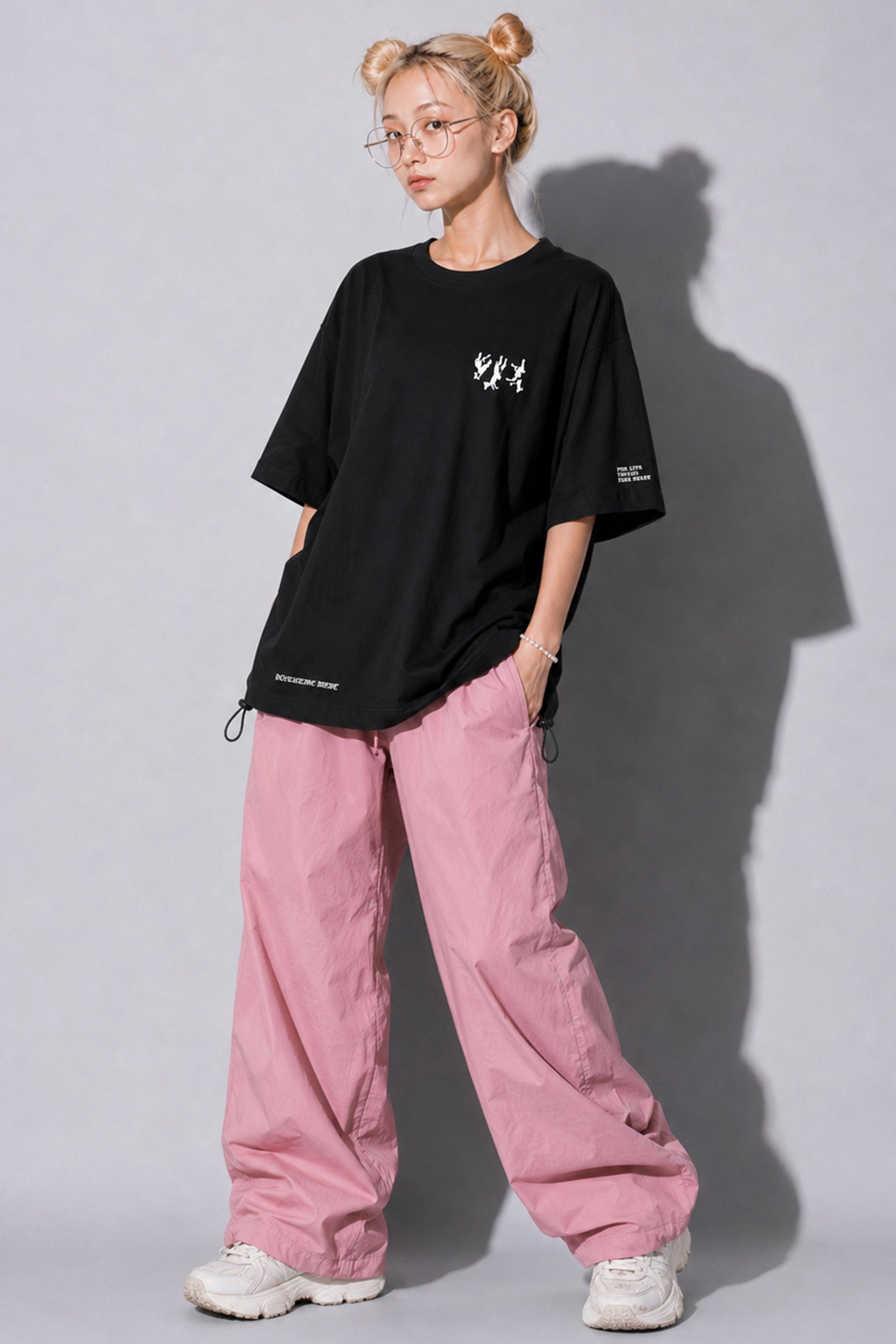 FUMEI / FALLING SHEEP TEE - BLACK