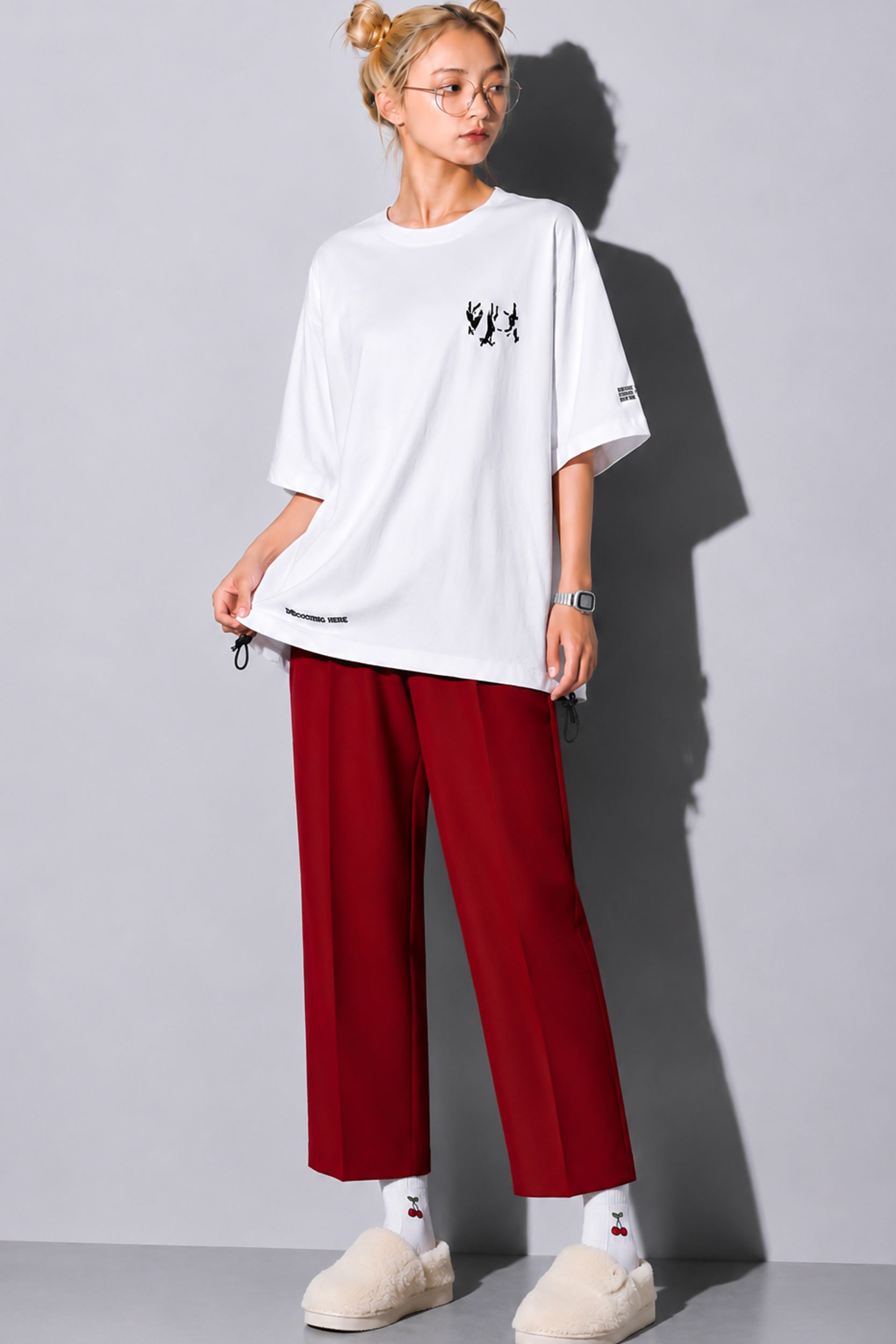 FUMEI / FALLING SHEEP TEE - WHITE