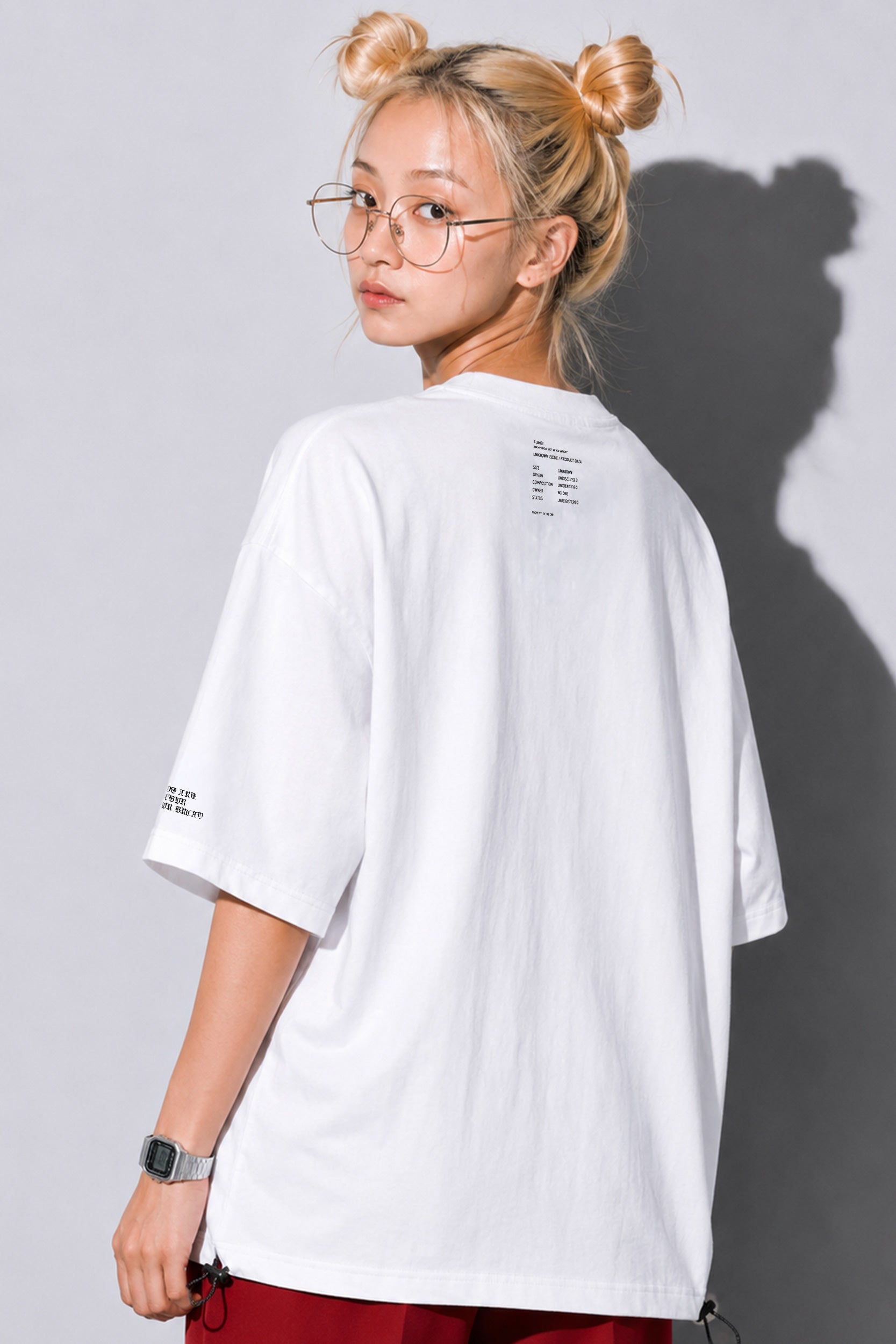 FUMEI / FALLING SHEEP TEE - WHITE