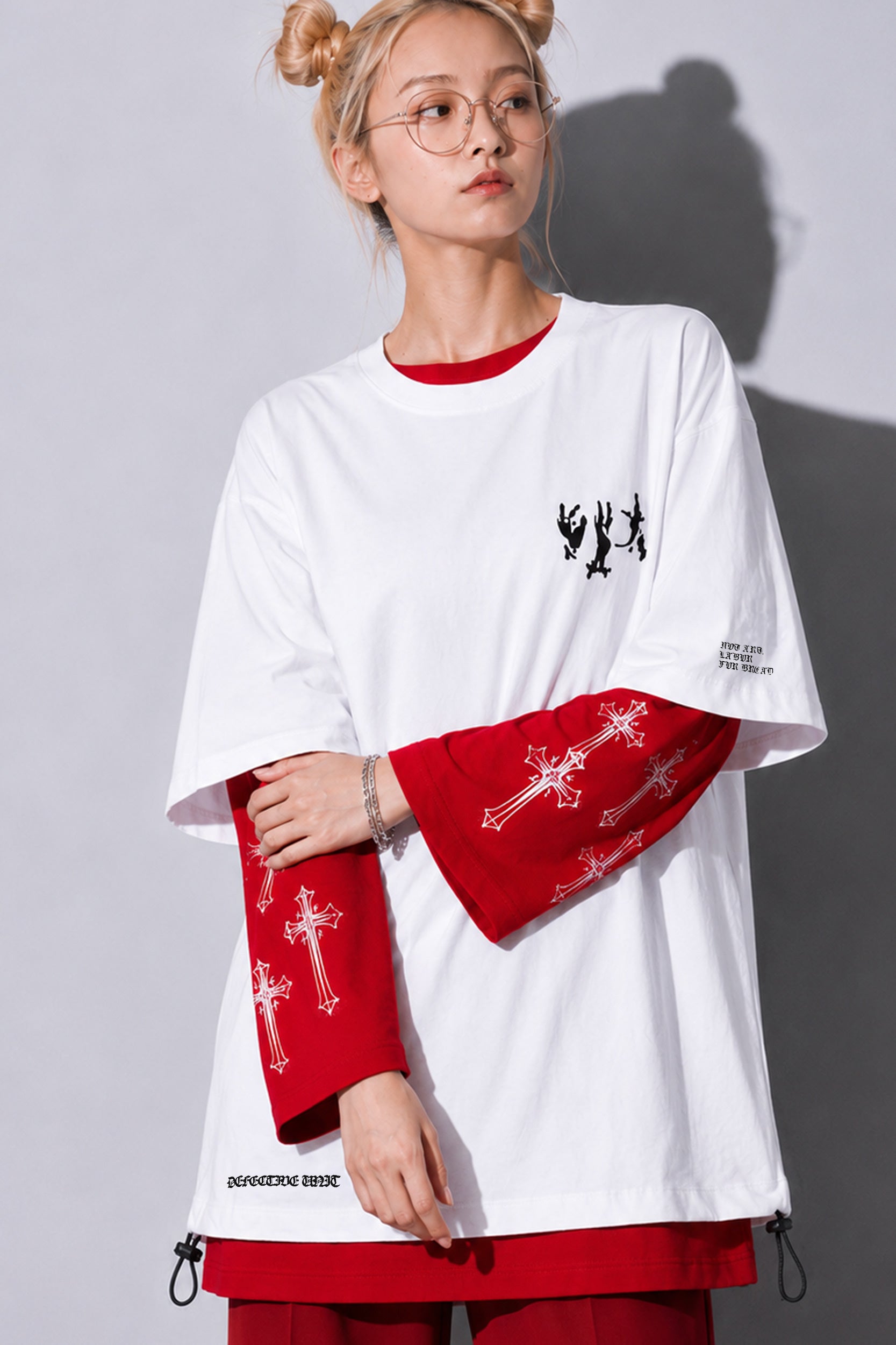 FUMEI / FALLING SHEEP TEE - WHITE