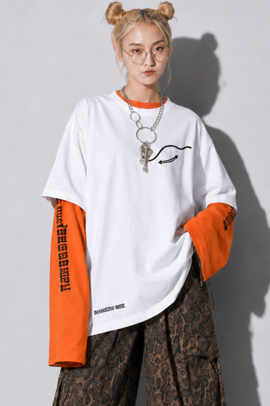 FUMEI / fake smile TEE - WHITE