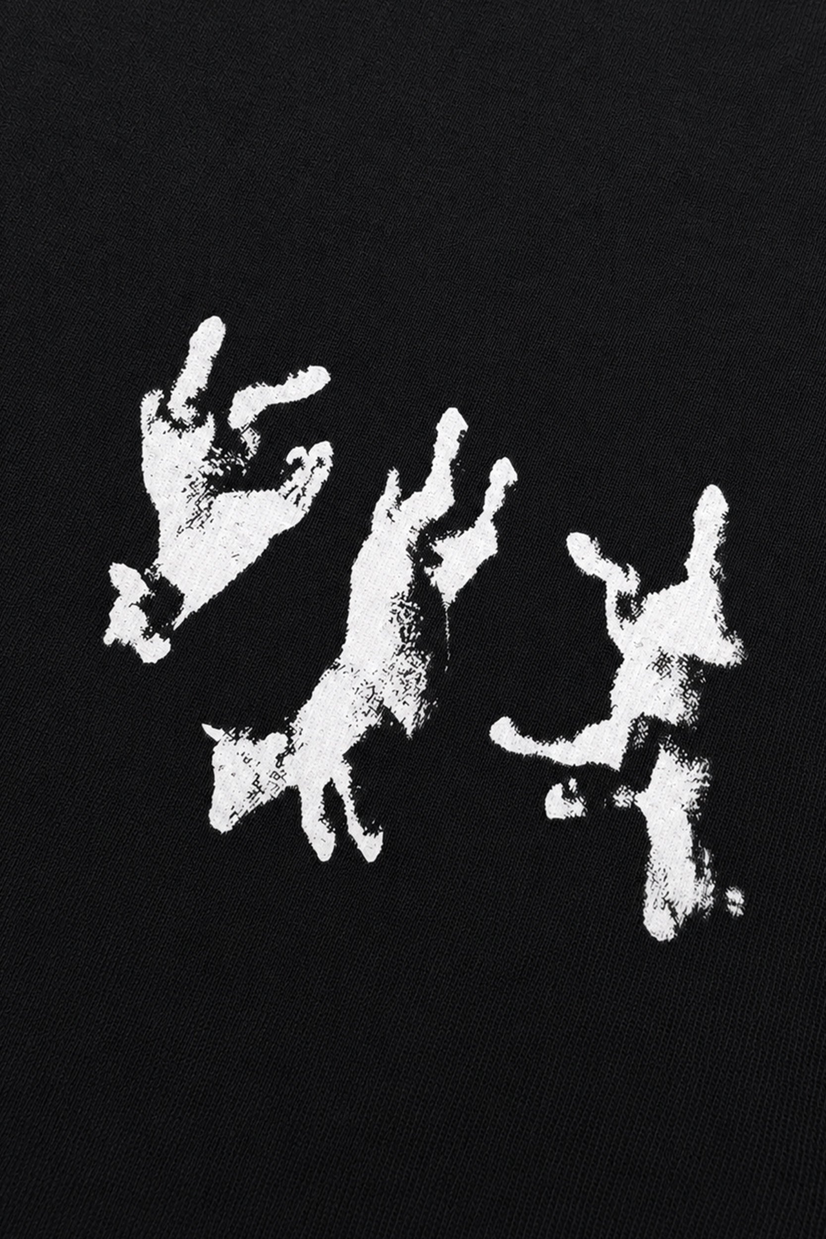 FUMEI / FALLING SHEEP TEE - BLACK