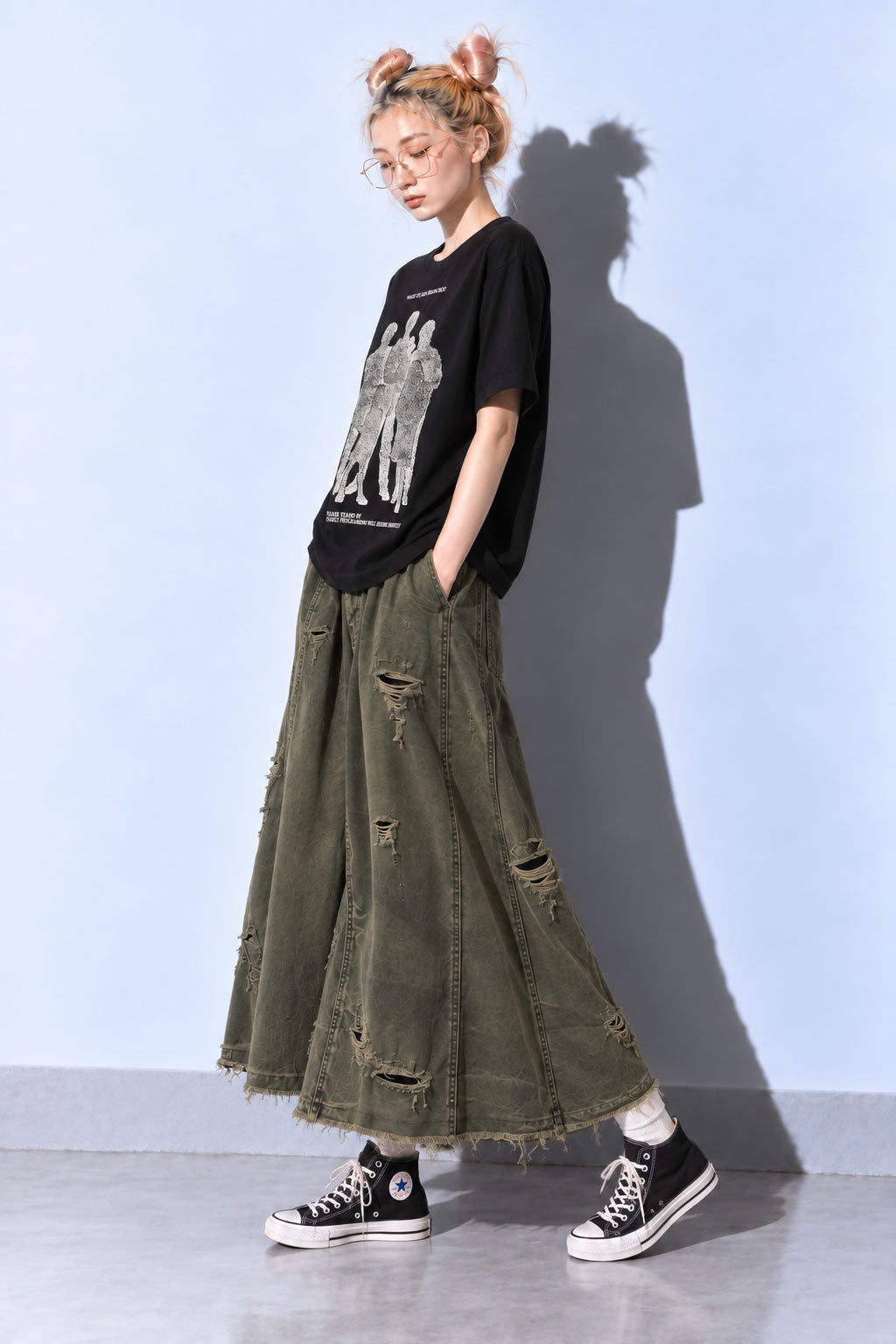 FUMEI / WAKE UP SANFRANCISCO TEE - BLACK