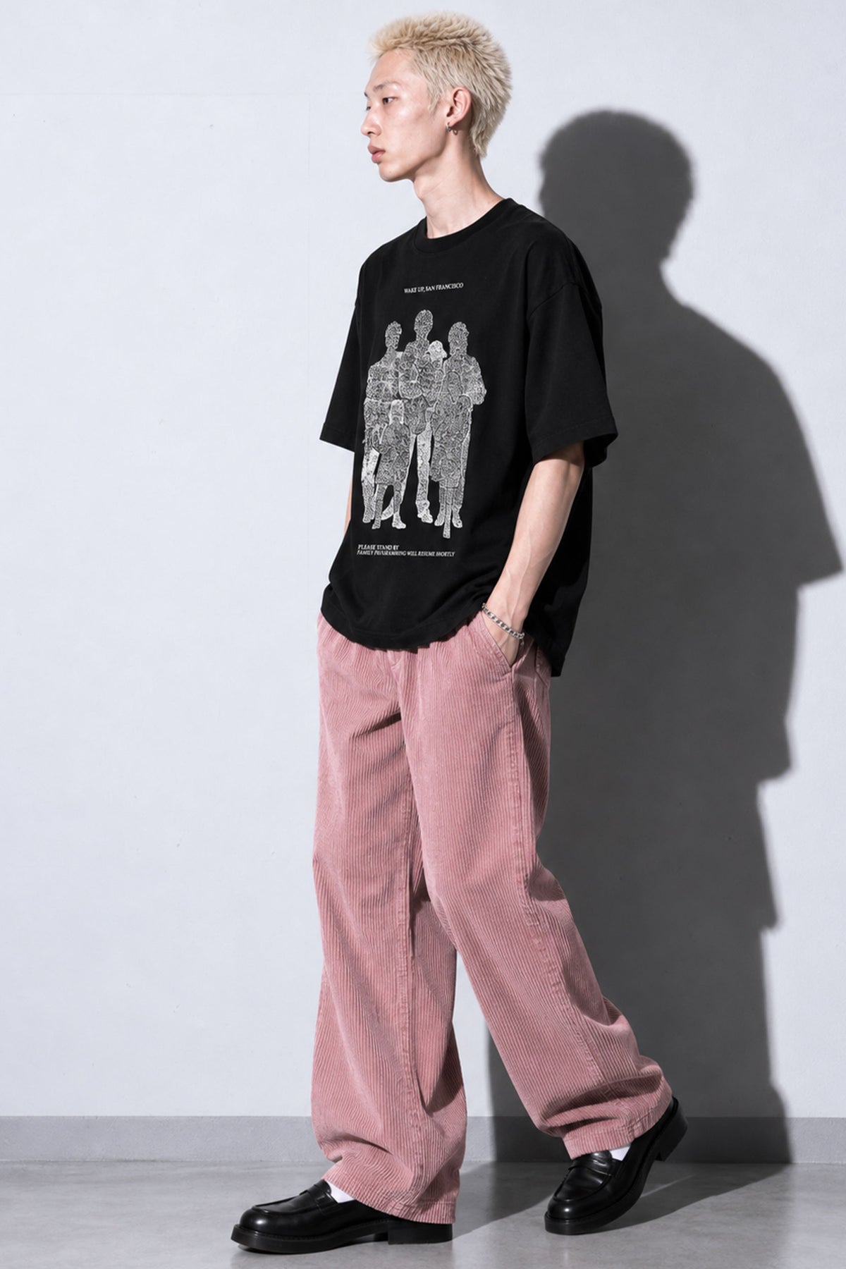 FUMEI / WAKE UP SANFRANCISCO TEE - BLACK