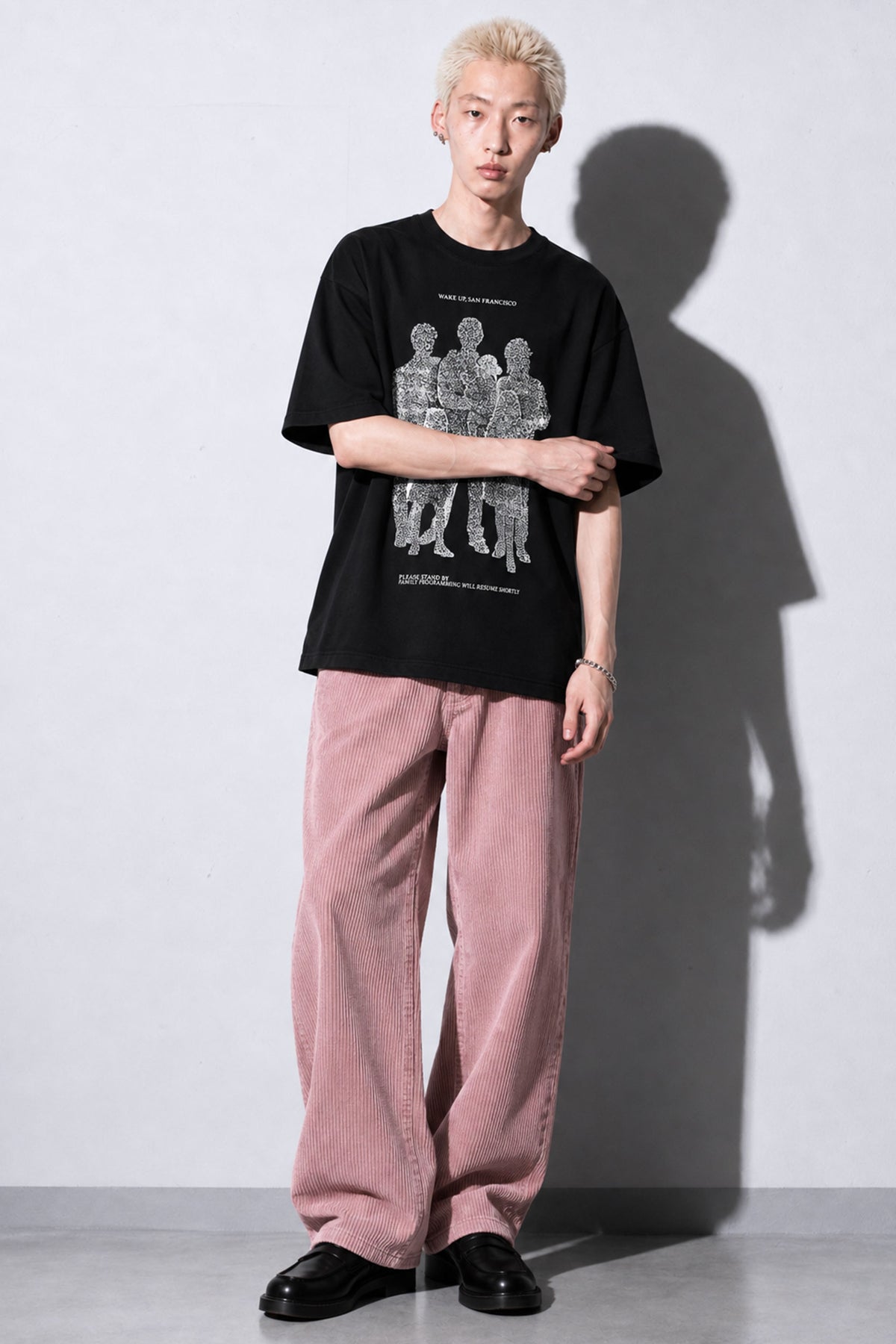 FUMEI / WAKE UP SANFRANCISCO TEE - BLACK