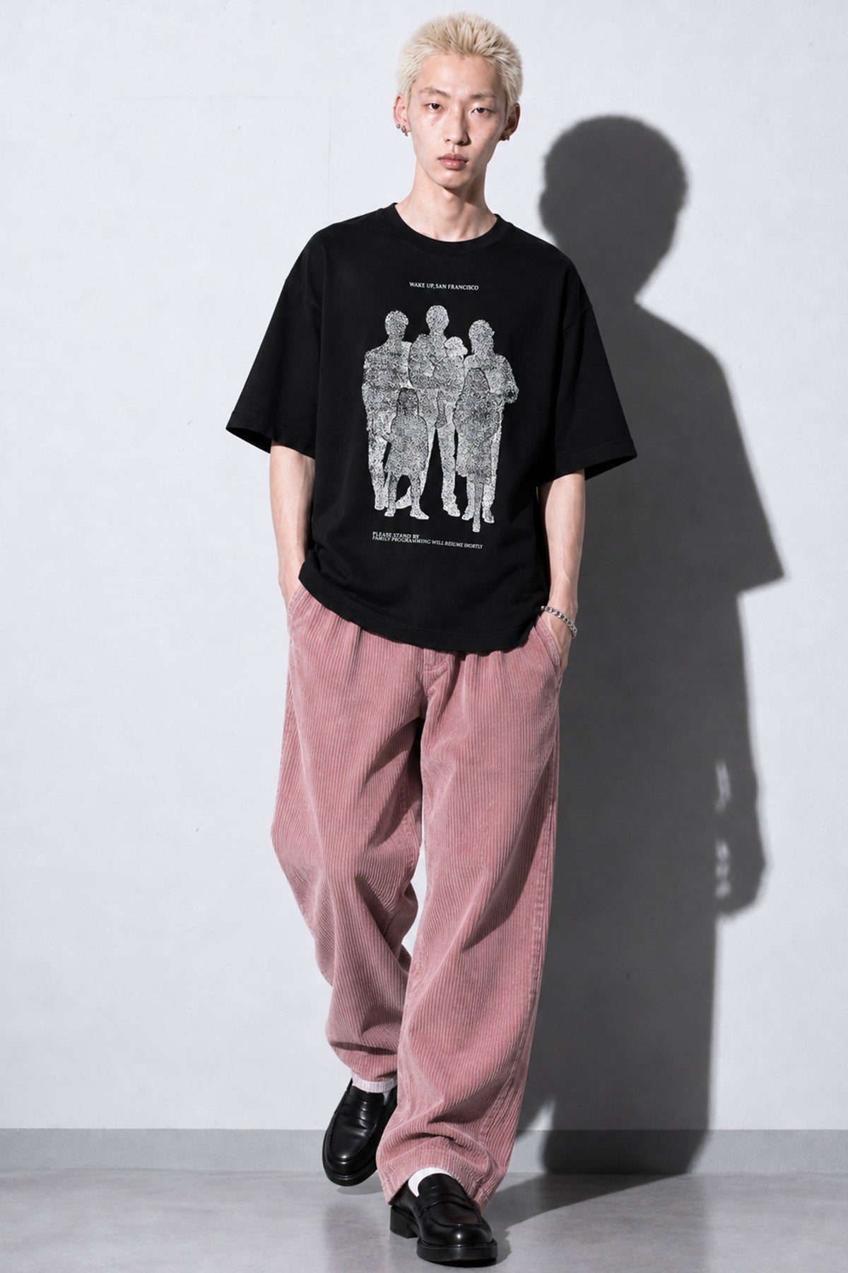 FUMEI / WAKE UP SANFRANCISCO TEE - BLACK