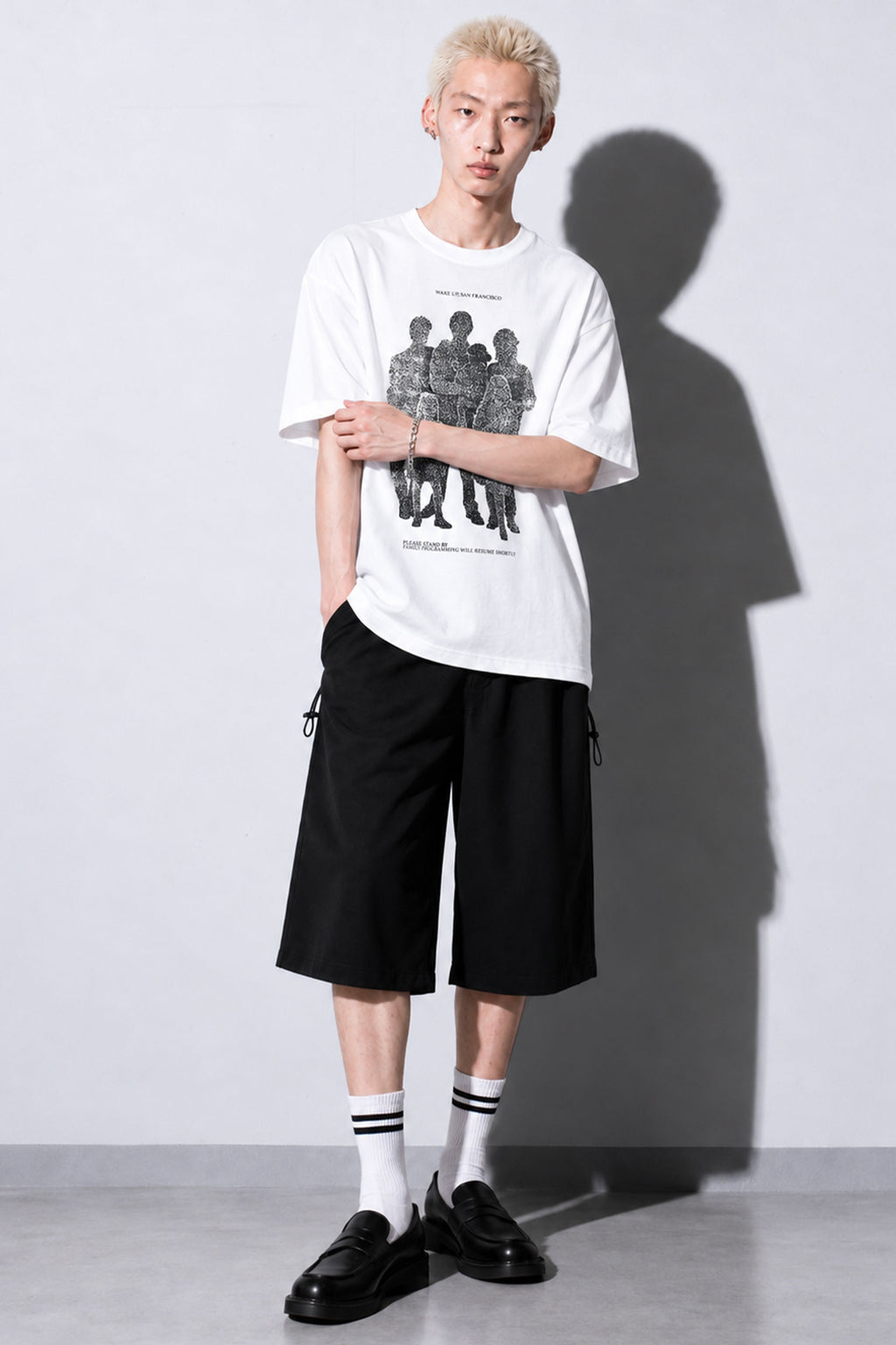 FUMEI / WAKE UP SANFRANCISCO TEE - WHITE