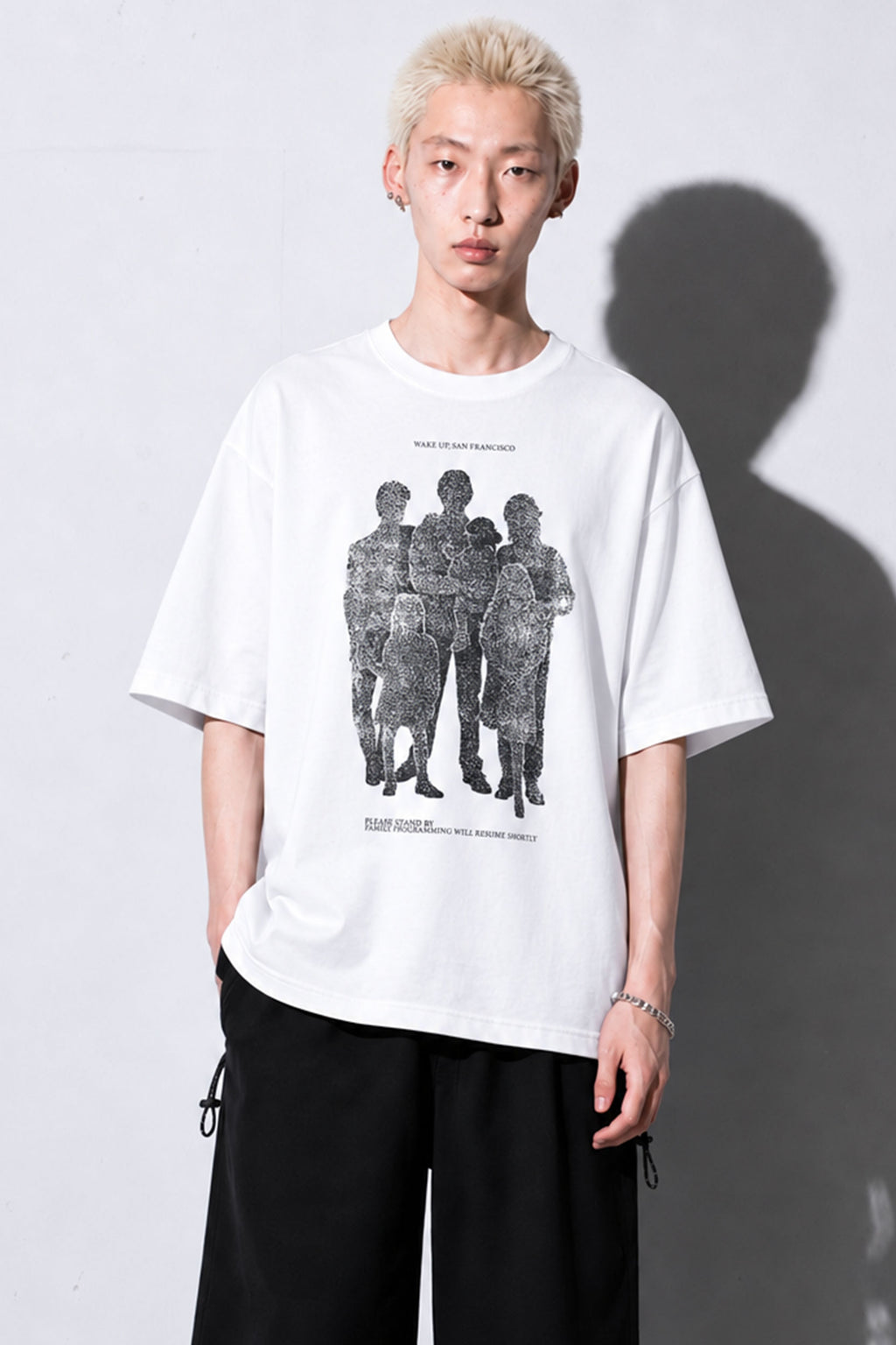 FUMEI / WAKE UP SANFRANCISCO TEE - WHITE