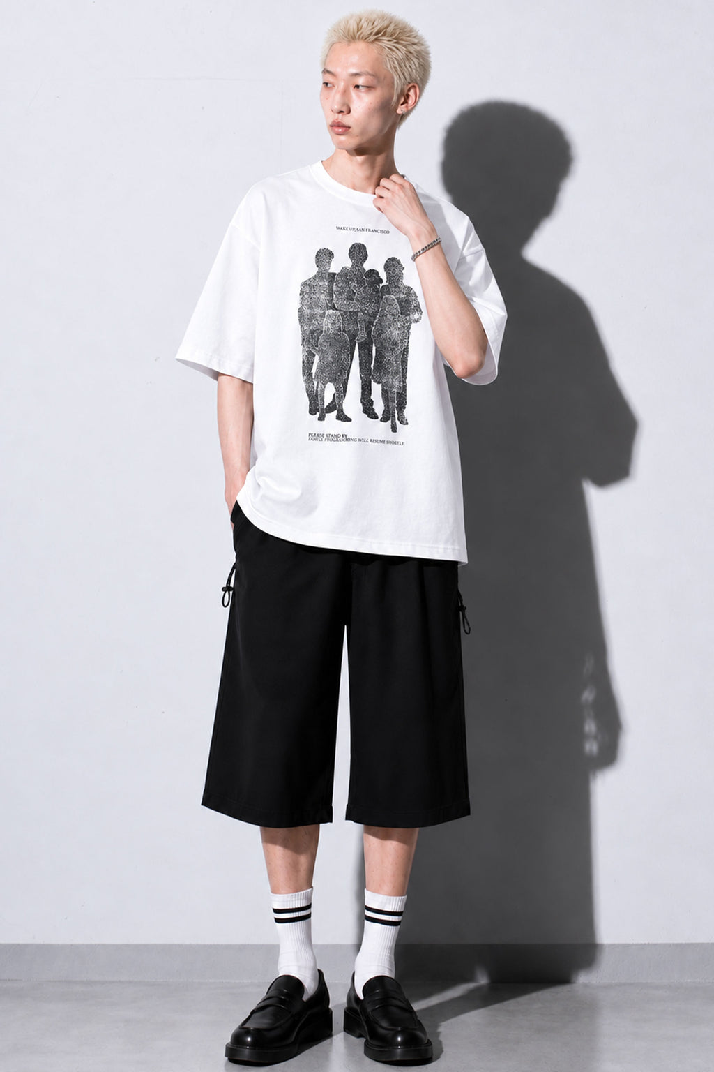 FUMEI / WAKE UP SANFRANCISCO TEE - WHITE