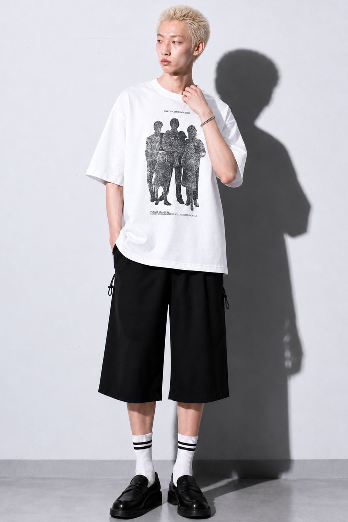 FUMEI / WAKE UP SANFRANCISCO TEE - WHITE