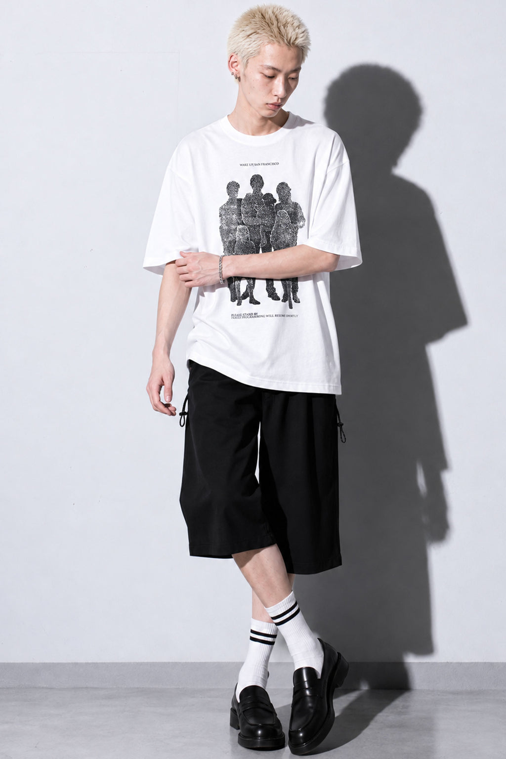 FUMEI / WAKE UP SANFRANCISCO TEE - WHITE