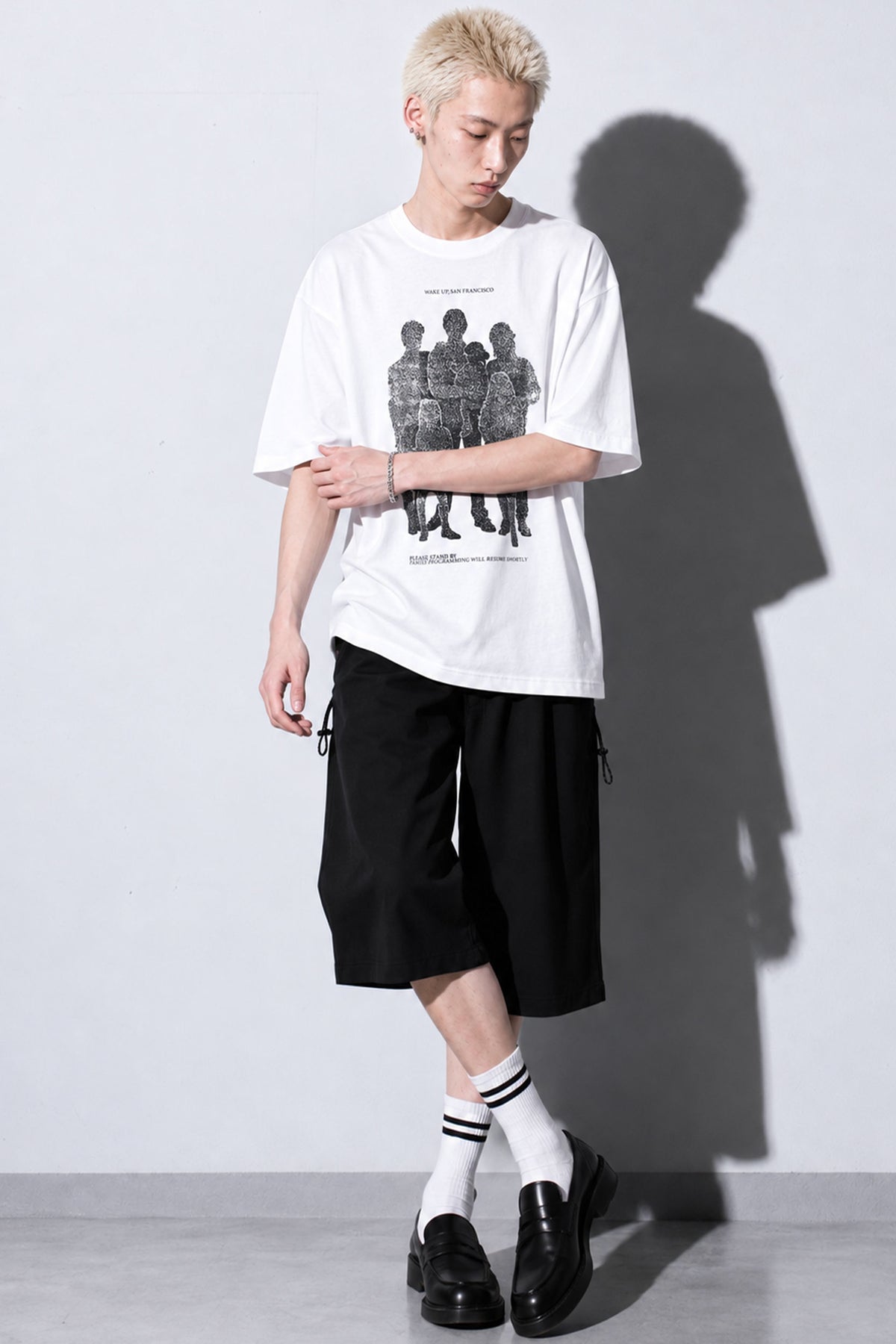 FUMEI / WAKE UP SANFRANCISCO TEE - WHITE