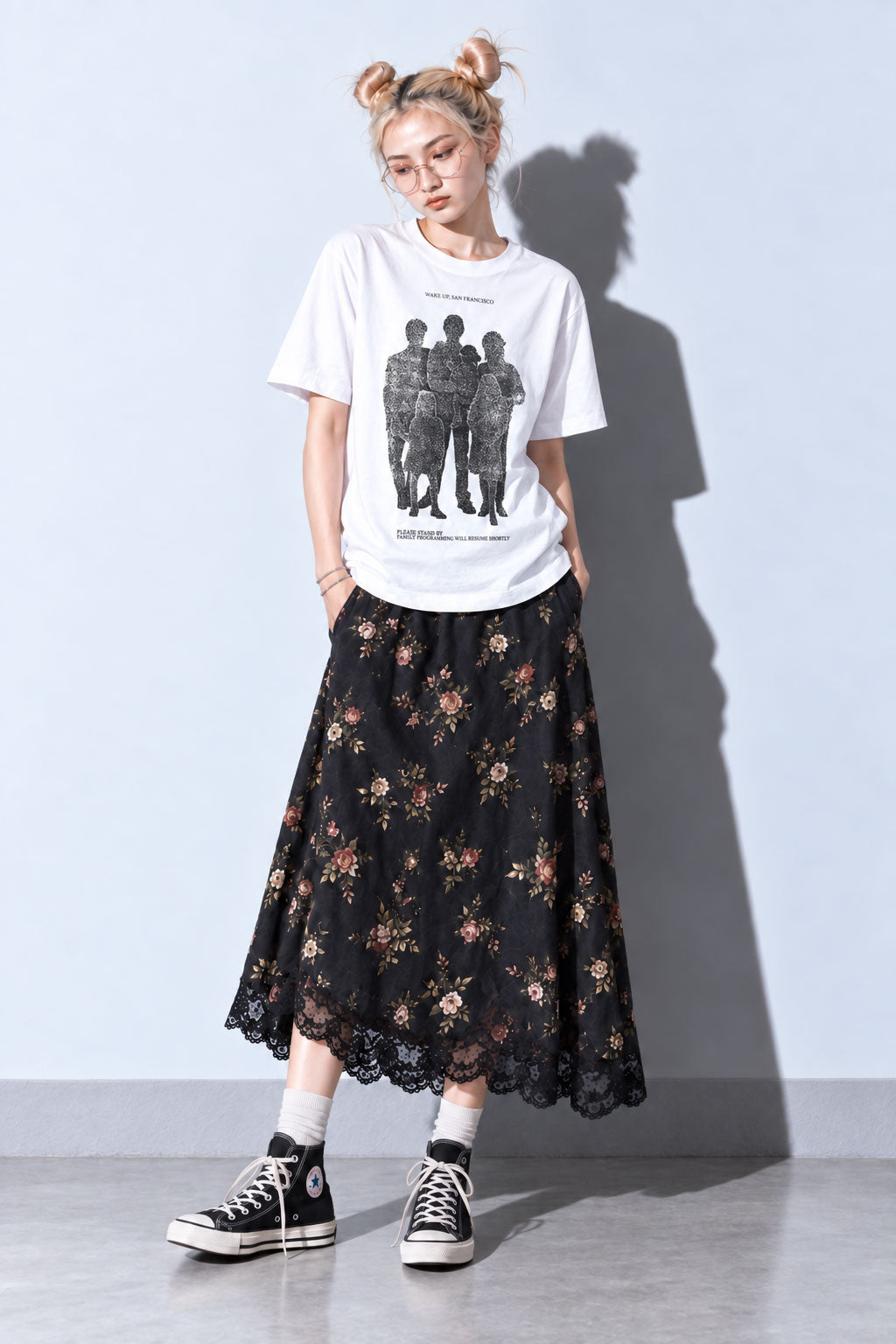 FUMEI / WAKE UP SANFRANCISCO TEE - WHITE