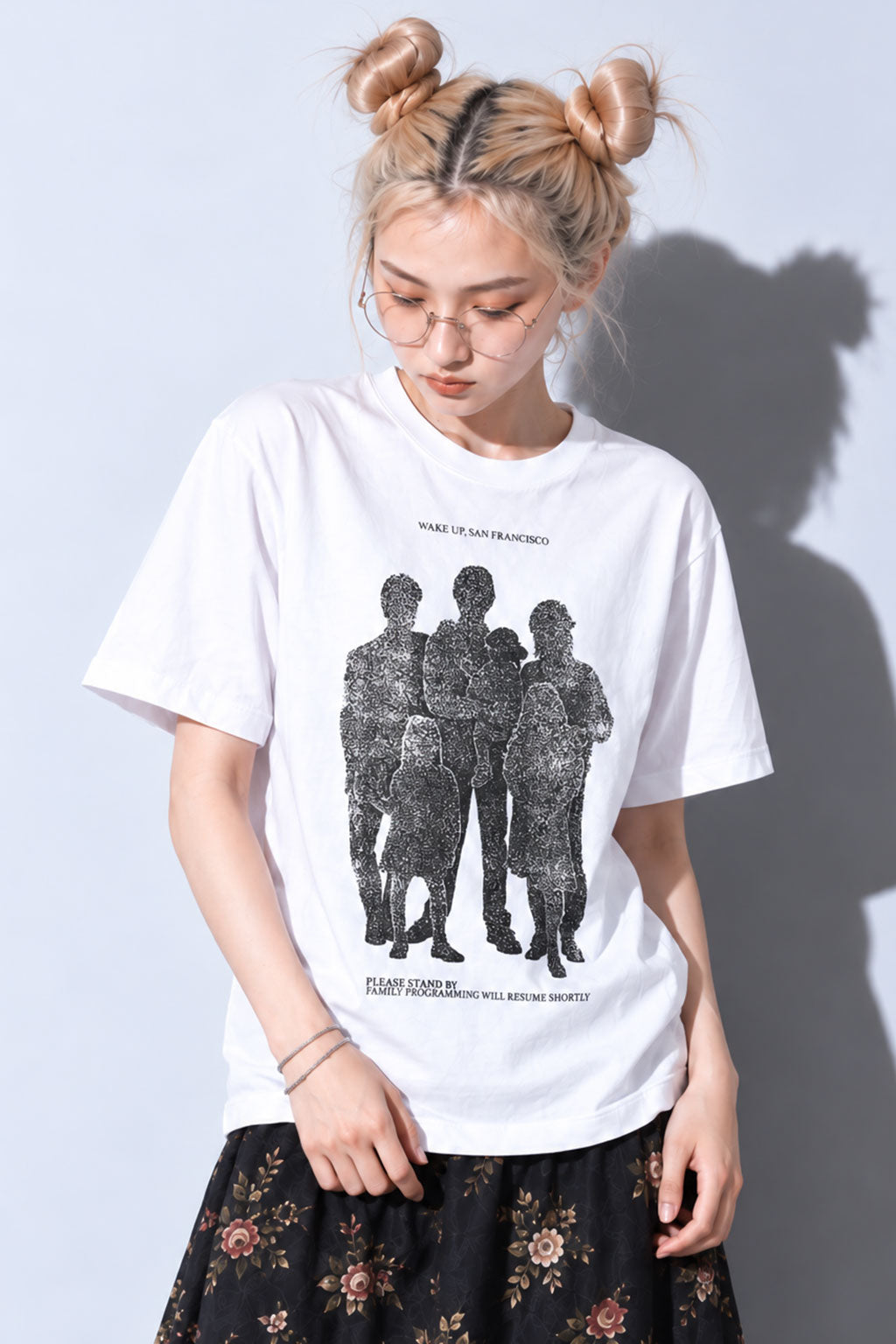 FUMEI / WAKE UP SANFRANCISCO TEE - WHITE
