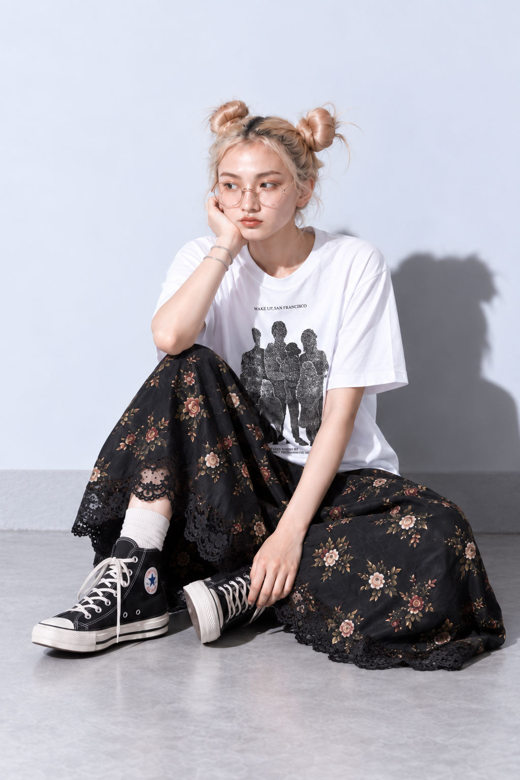FUMEI / WAKE UP SANFRANCISCO TEE - WHITE