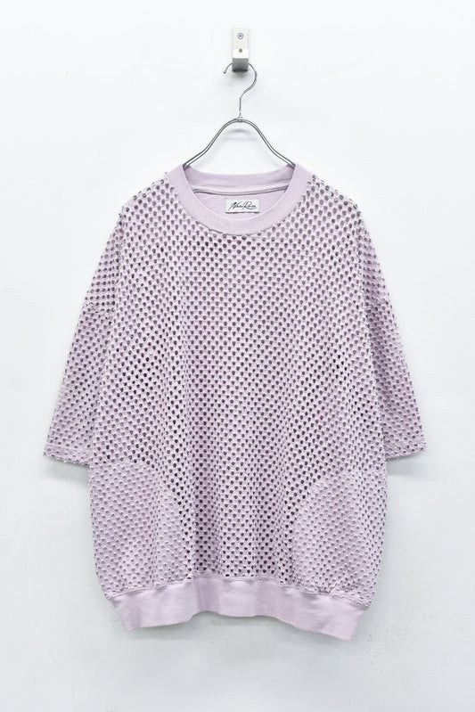 NewRose / Punched Fabric Side Pocket T-shirt - ROSE PINK