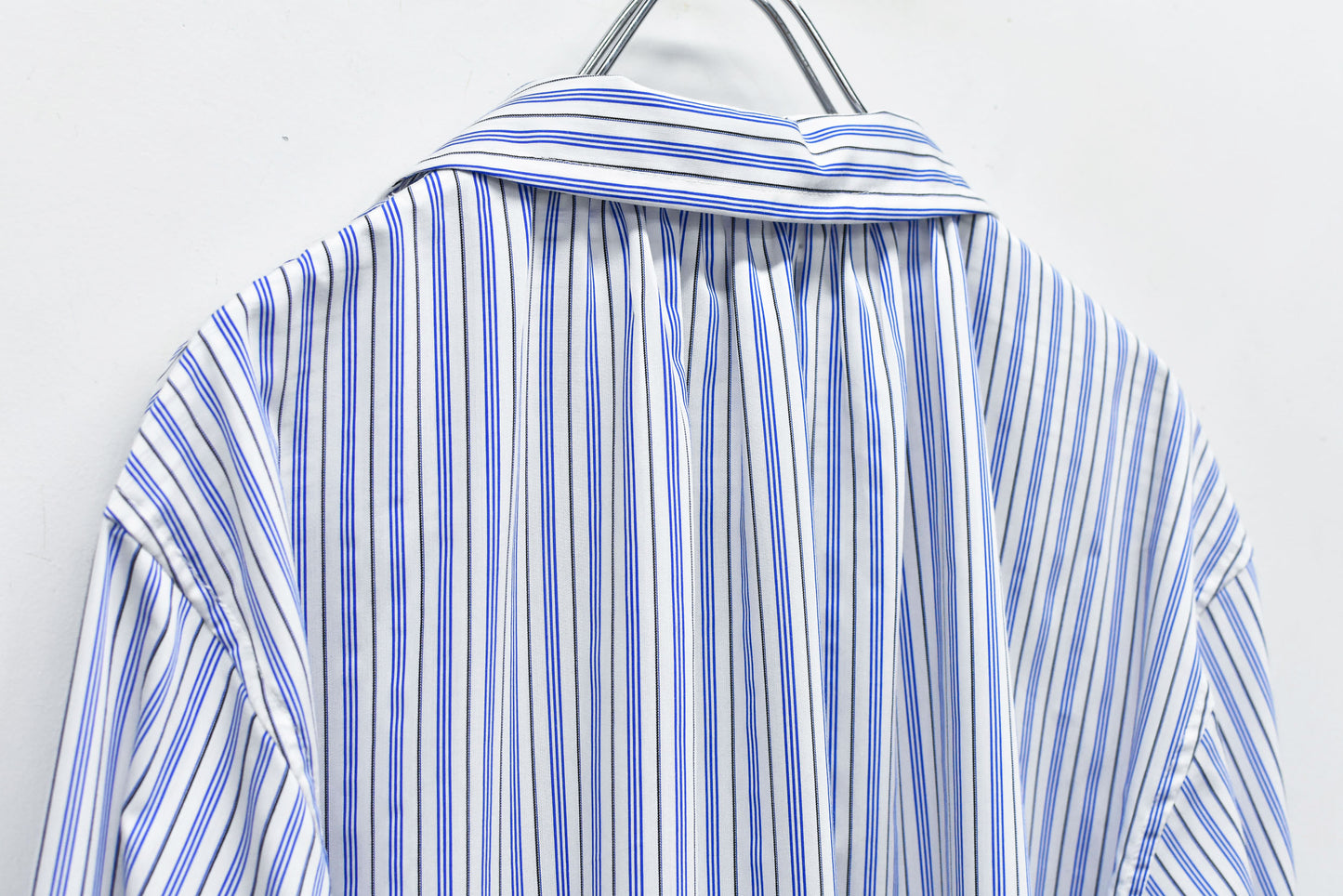 NewRose / Pajama Jacket Embroidery Print - BLUE STRIPE