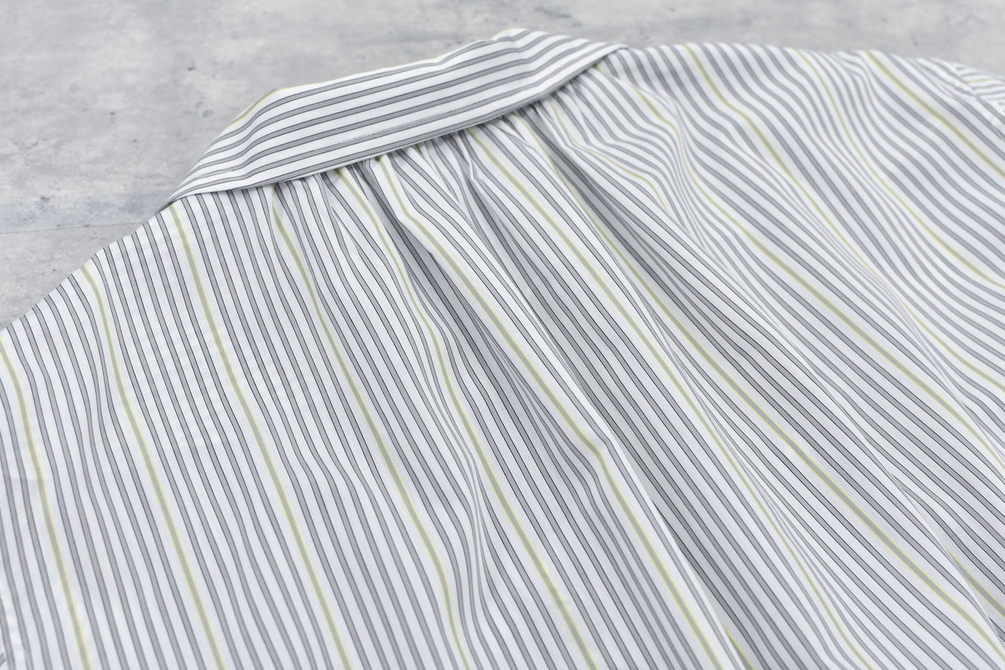 NewRose / Pajama Jacket Embroidery Print - GRAY STRIPE