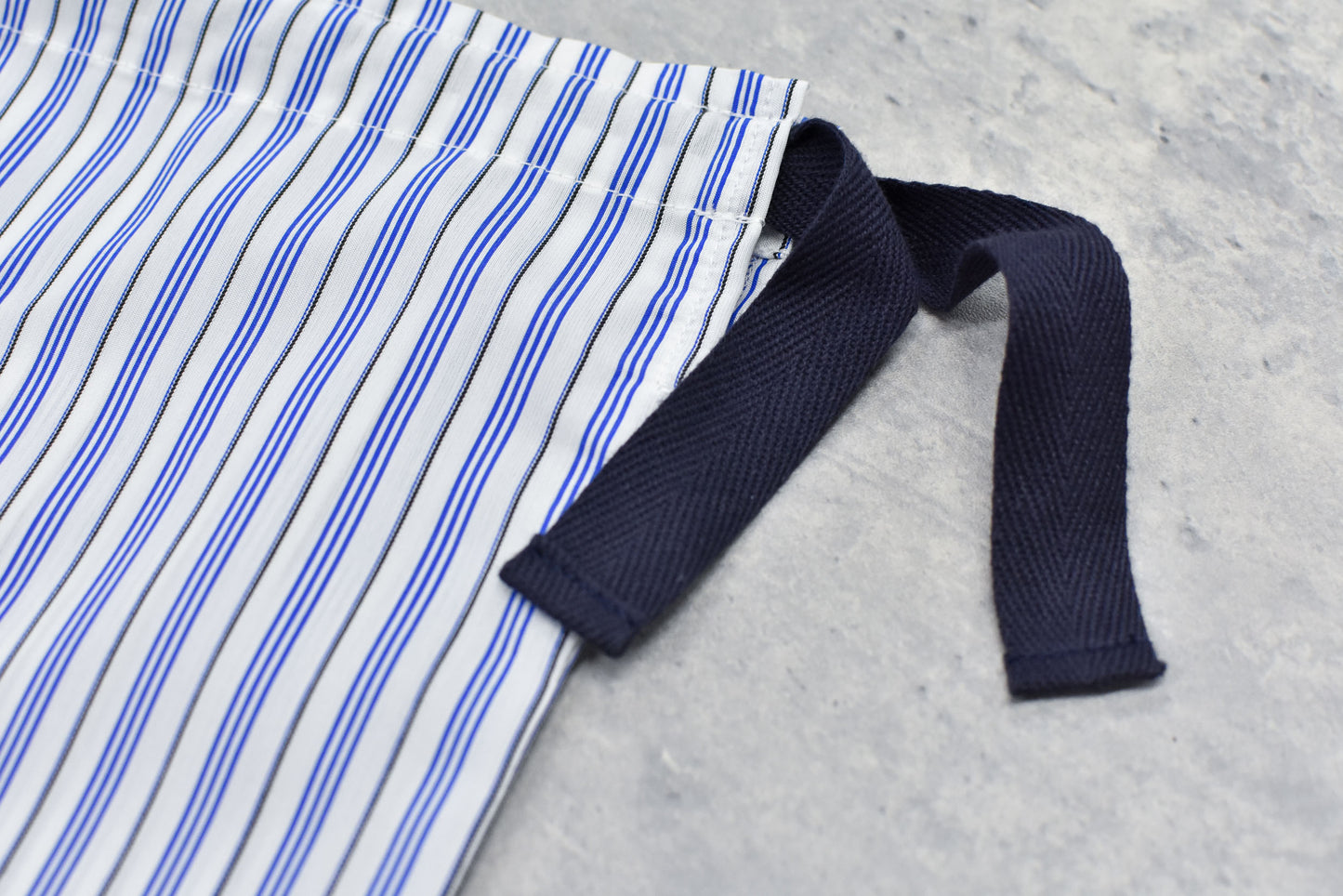 NewRose / Pajamas Bag Embroidery - BLUE STRIPE