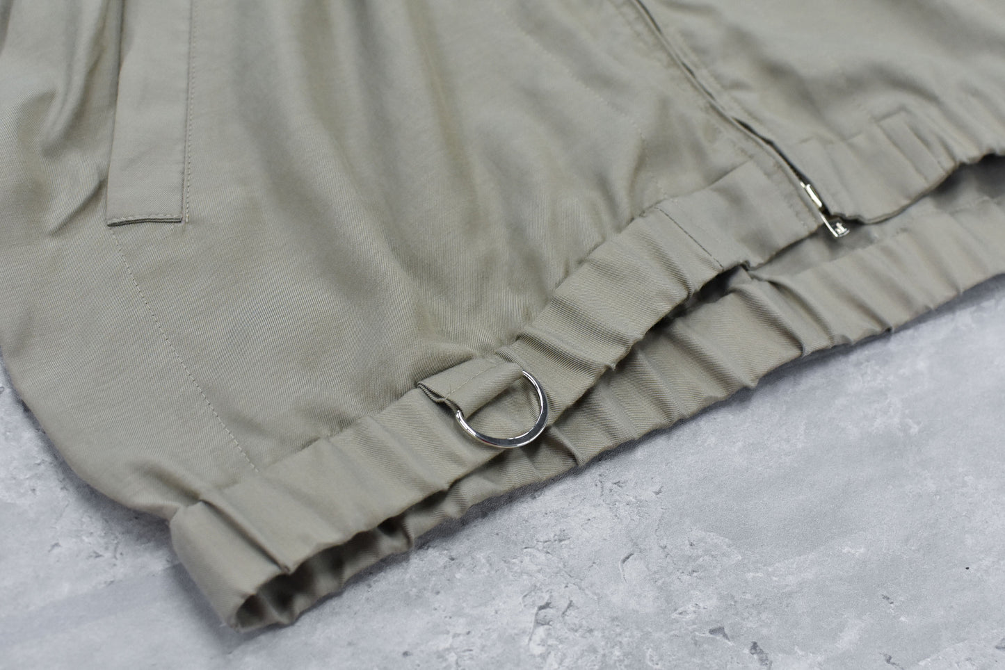 NewRose / Embroidery Wrinklework Blouson - BROWN BEIGE