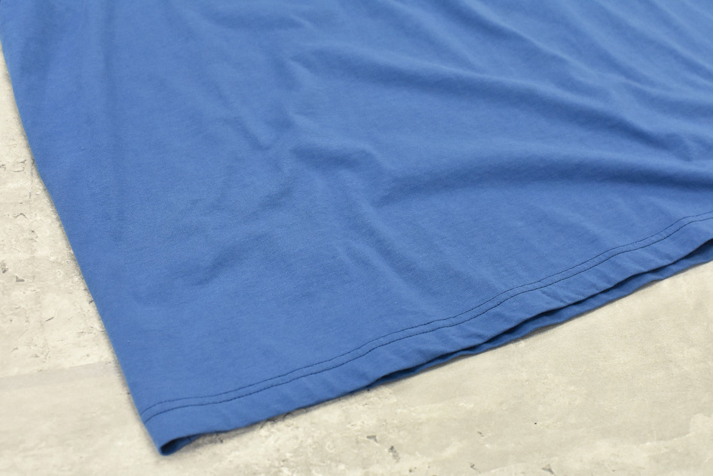 NewRose / Embroidery Wrinklework T-shirt - SMOKE BLUE