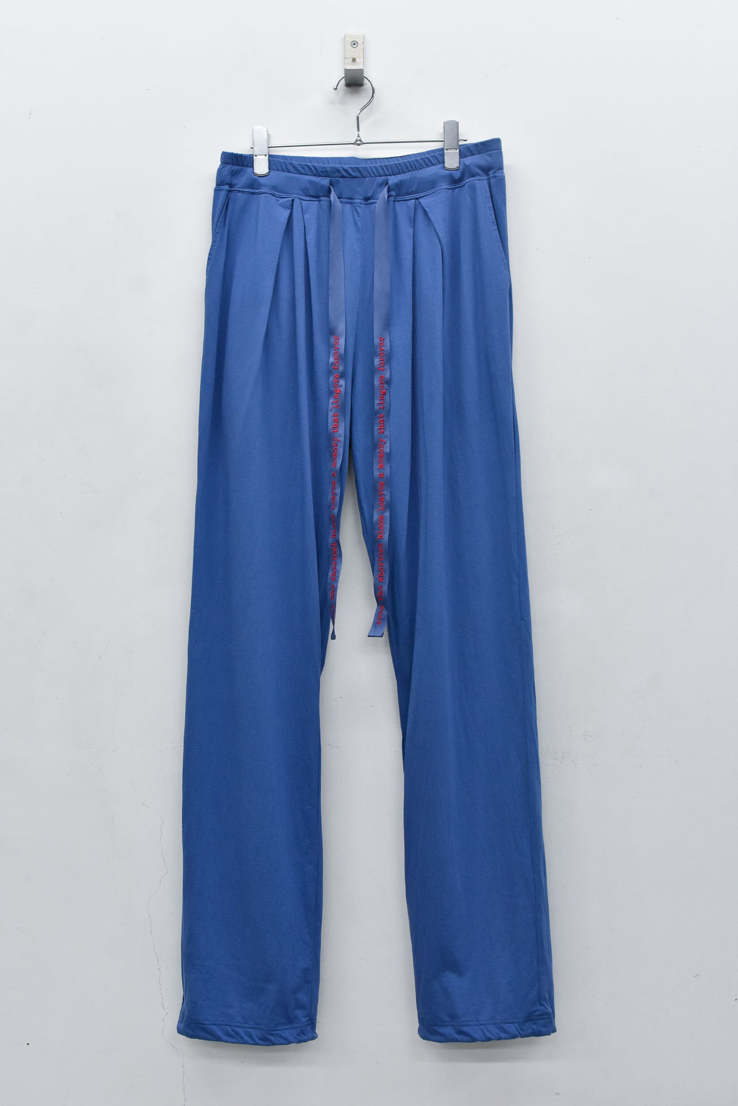 NewRose / Jersey Tuck Pants - SMOKE BLUE