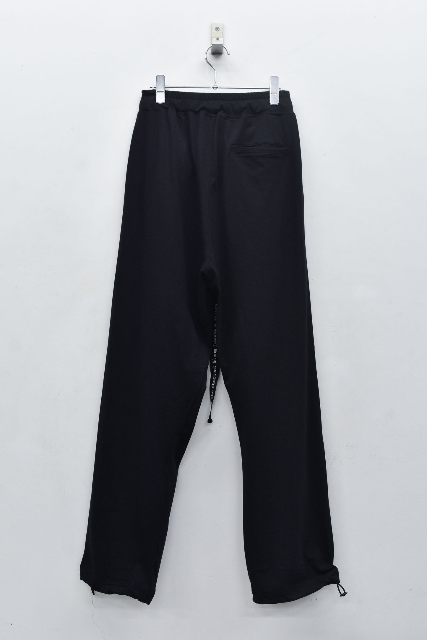NewRose / Jersey Tuck Pants - BLACK