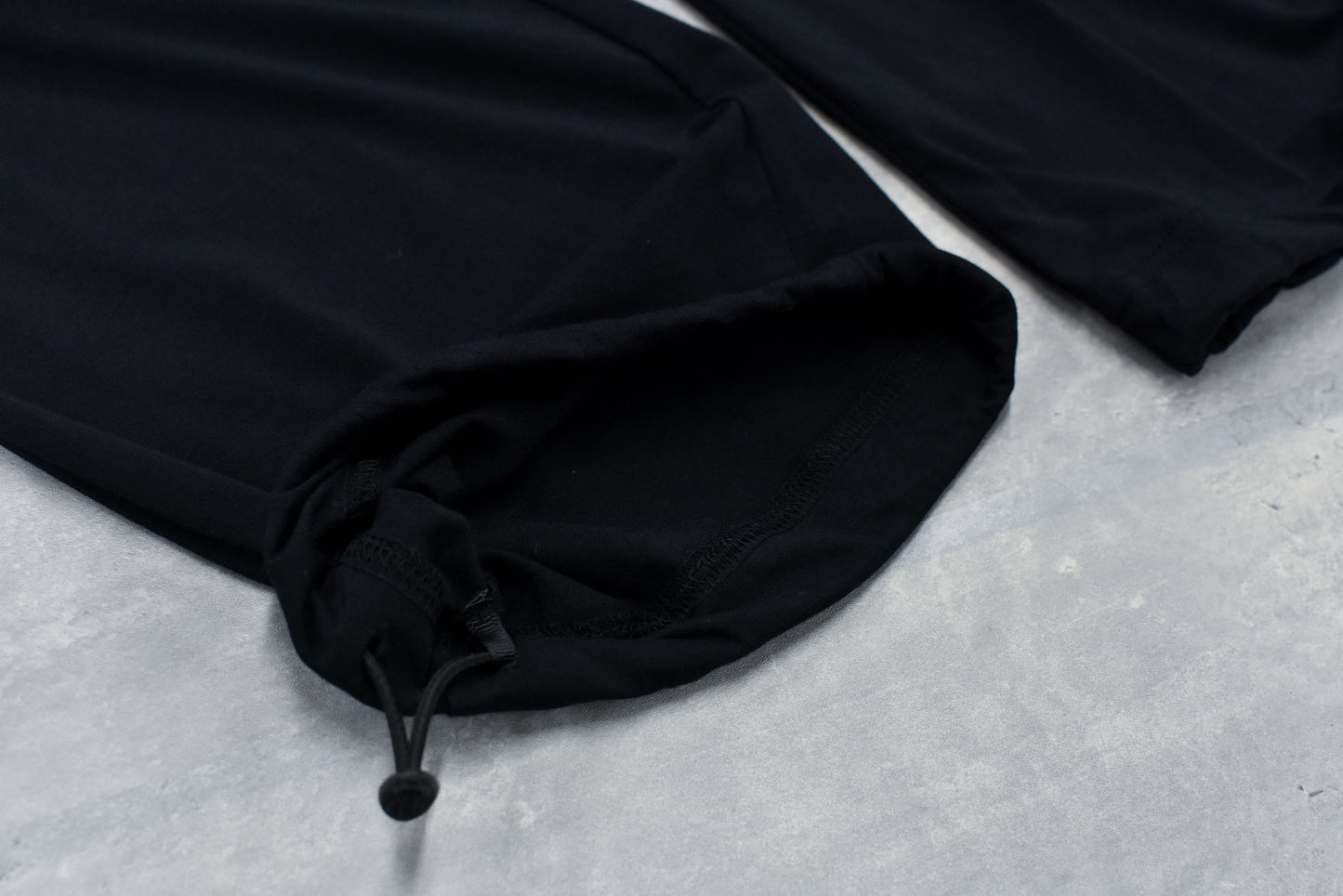 NewRose / Jersey Tuck Pants - BLACK