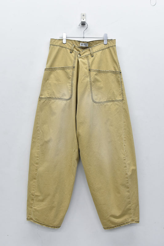 NewRose / Fold The Waist Pants - BEIGE