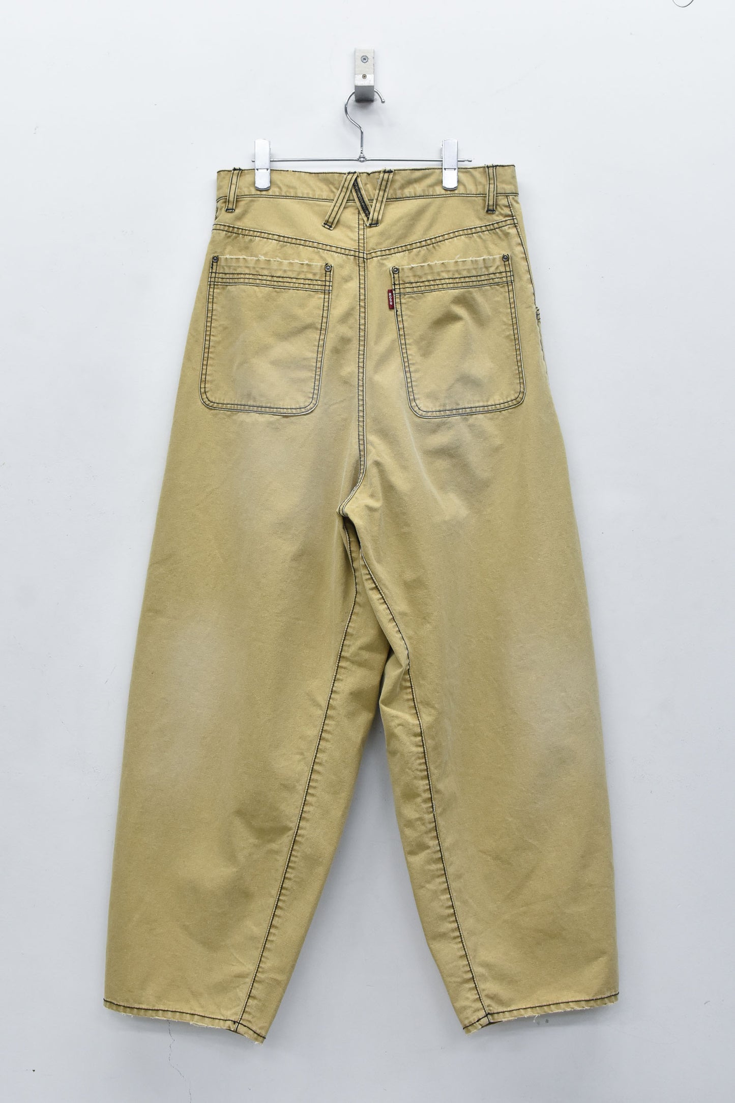 NewRose / Fold The Waist Pants - BEIGE