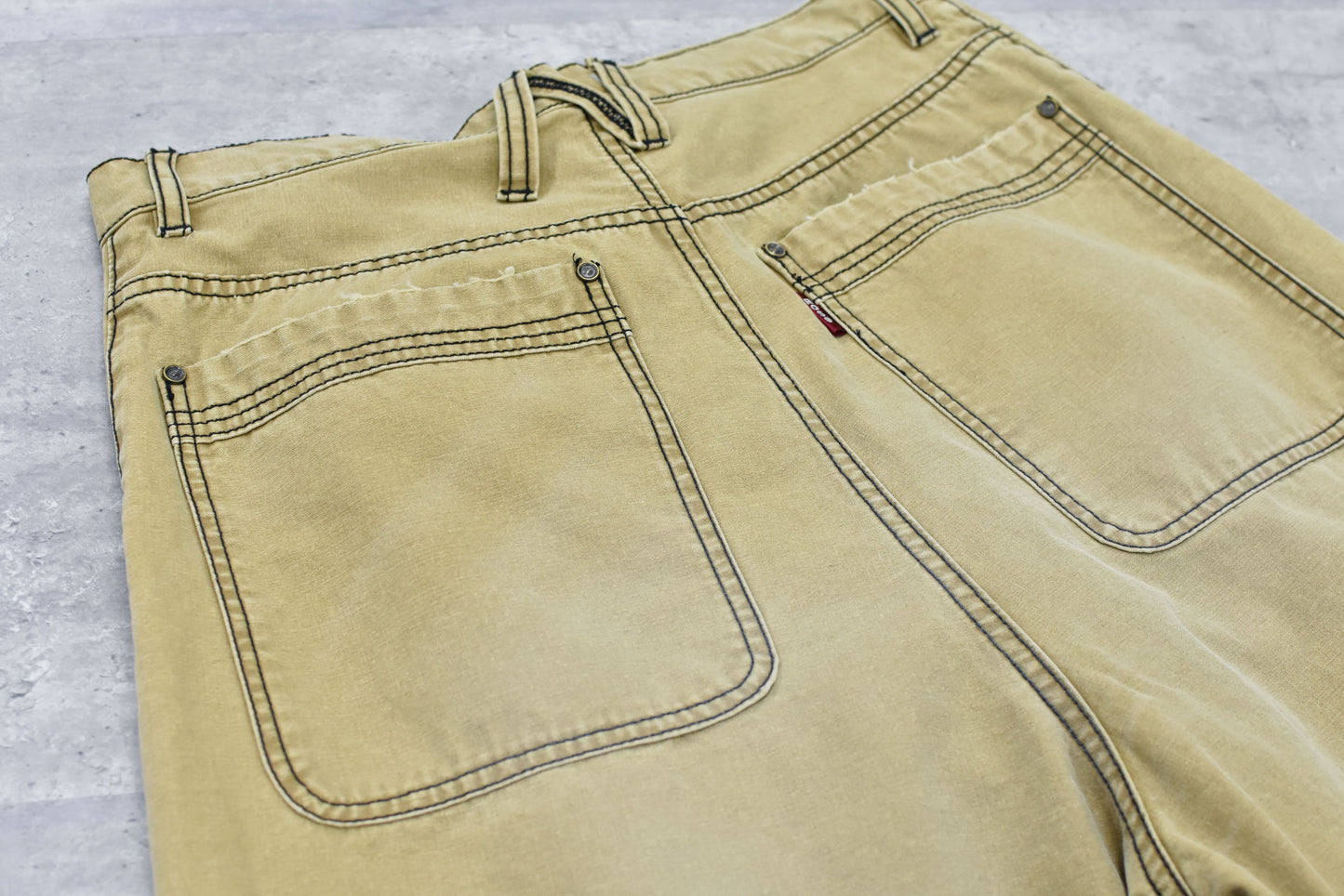 NewRose / Fold The Waist Pants - BEIGE