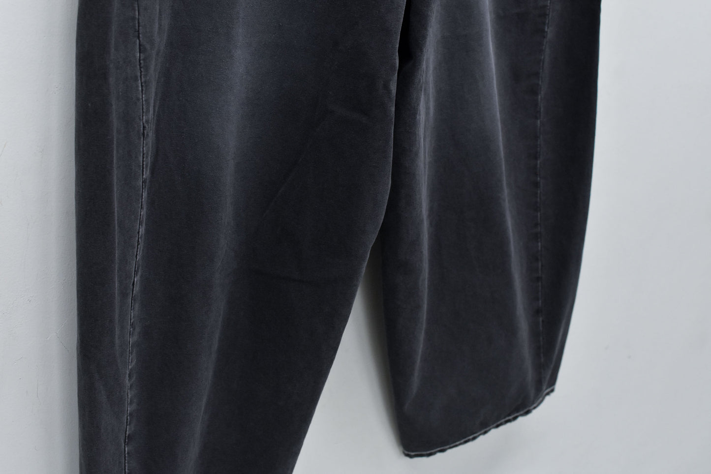 NewRose / Fold The Waist Pants - BLACK
