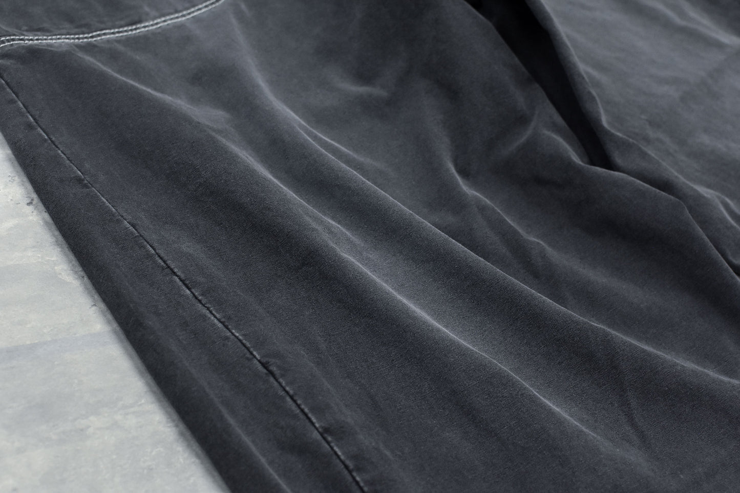 NewRose / Fold The Waist Pants - BLACK