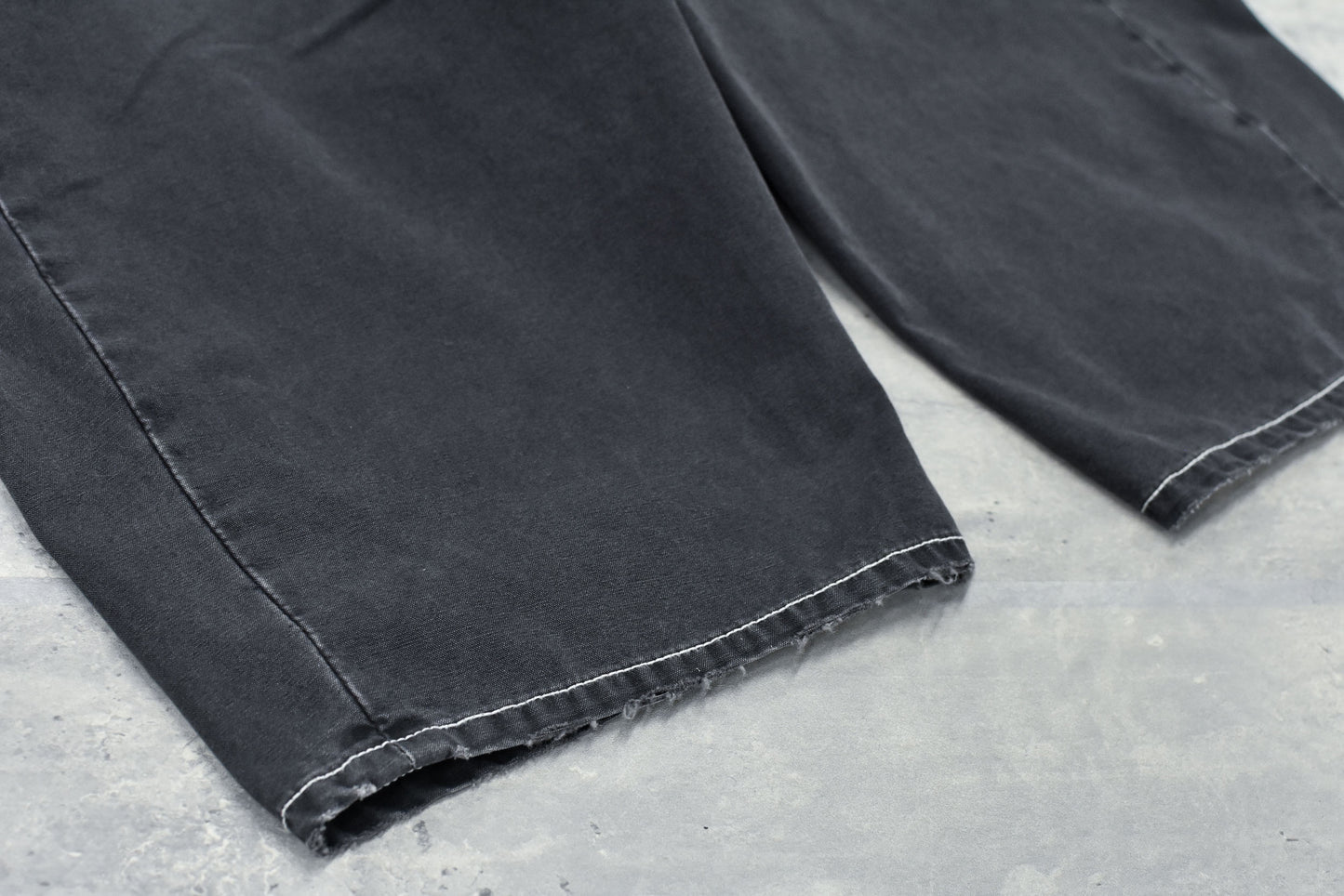 NewRose / Fold The Waist Pants - BLACK